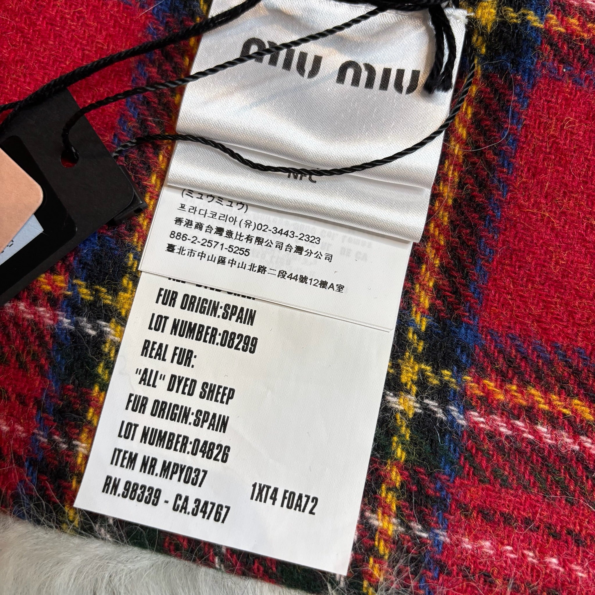 Miu Miu Shearling Scarf