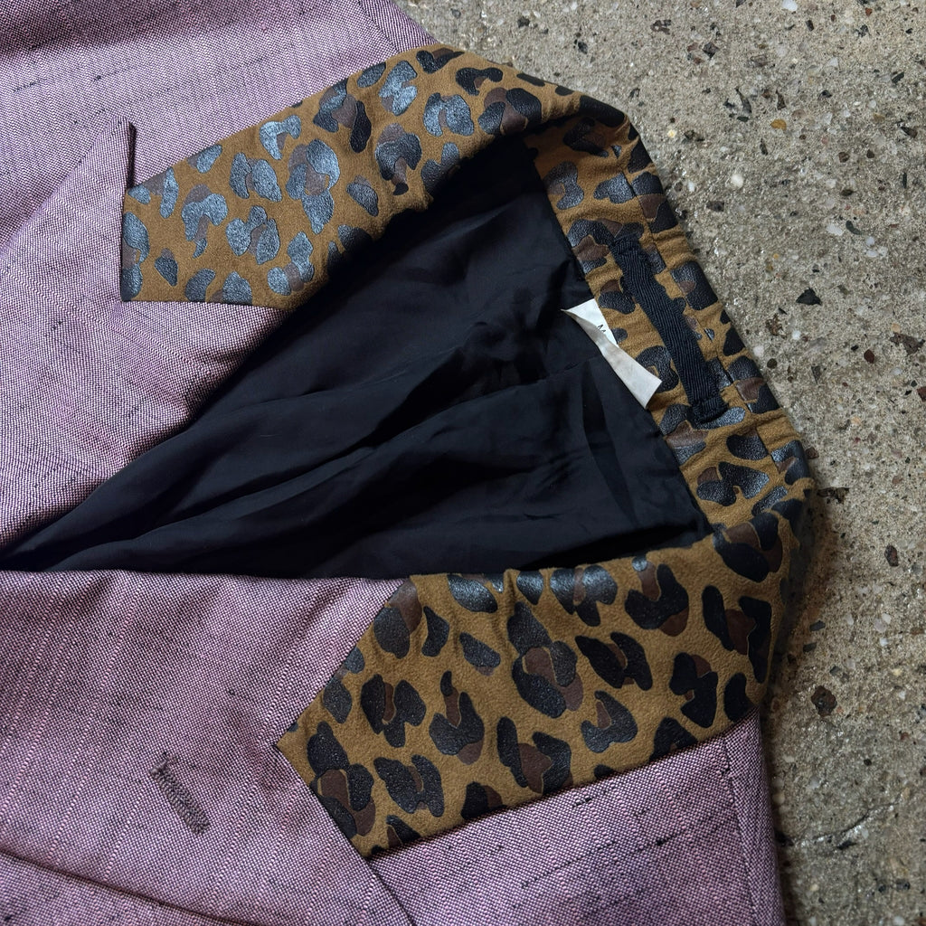 CDG Hommes Plus Animal Print Blazer