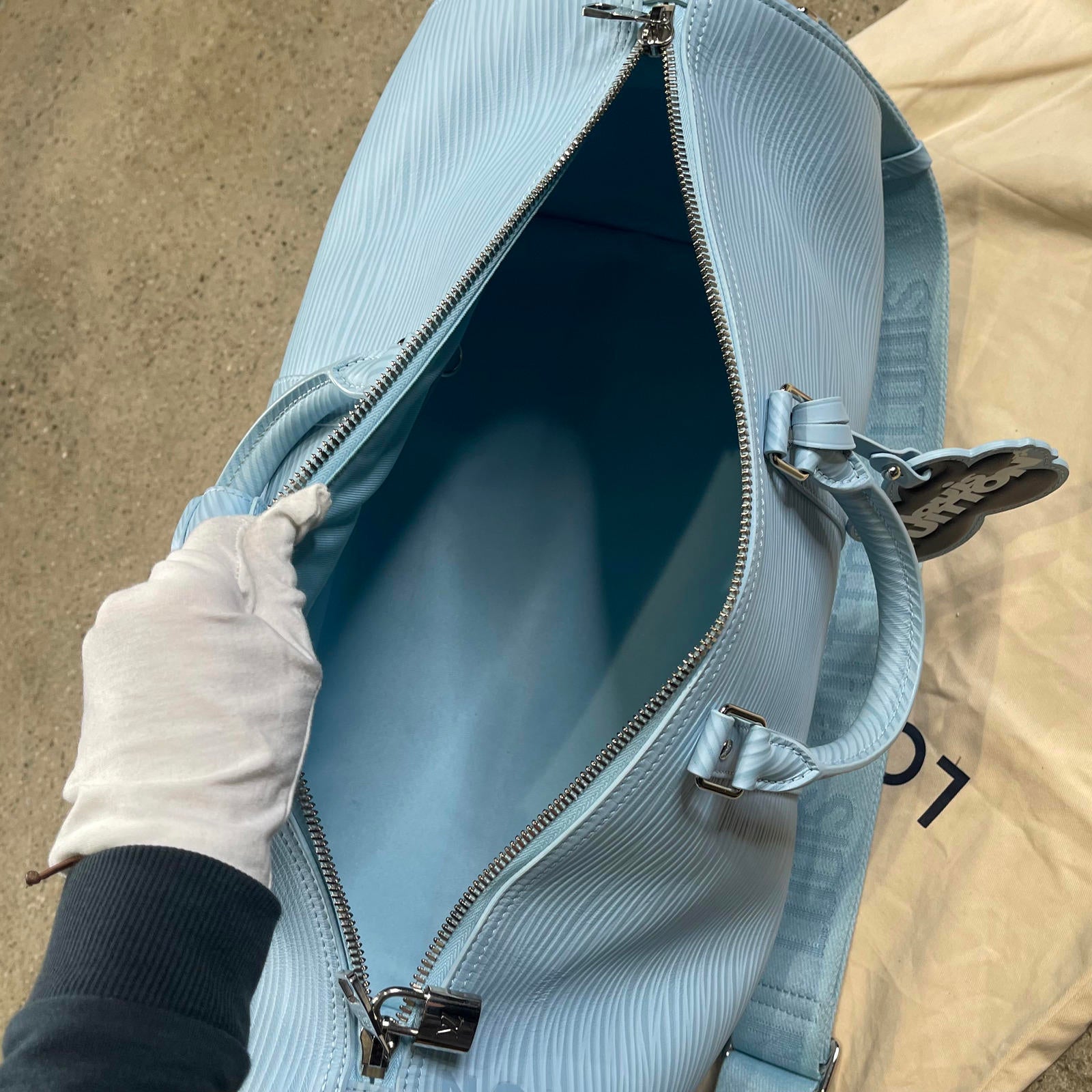 Louis Vuitton X Tyler the Creator Keepall Bandouliere 50 LightBlue
