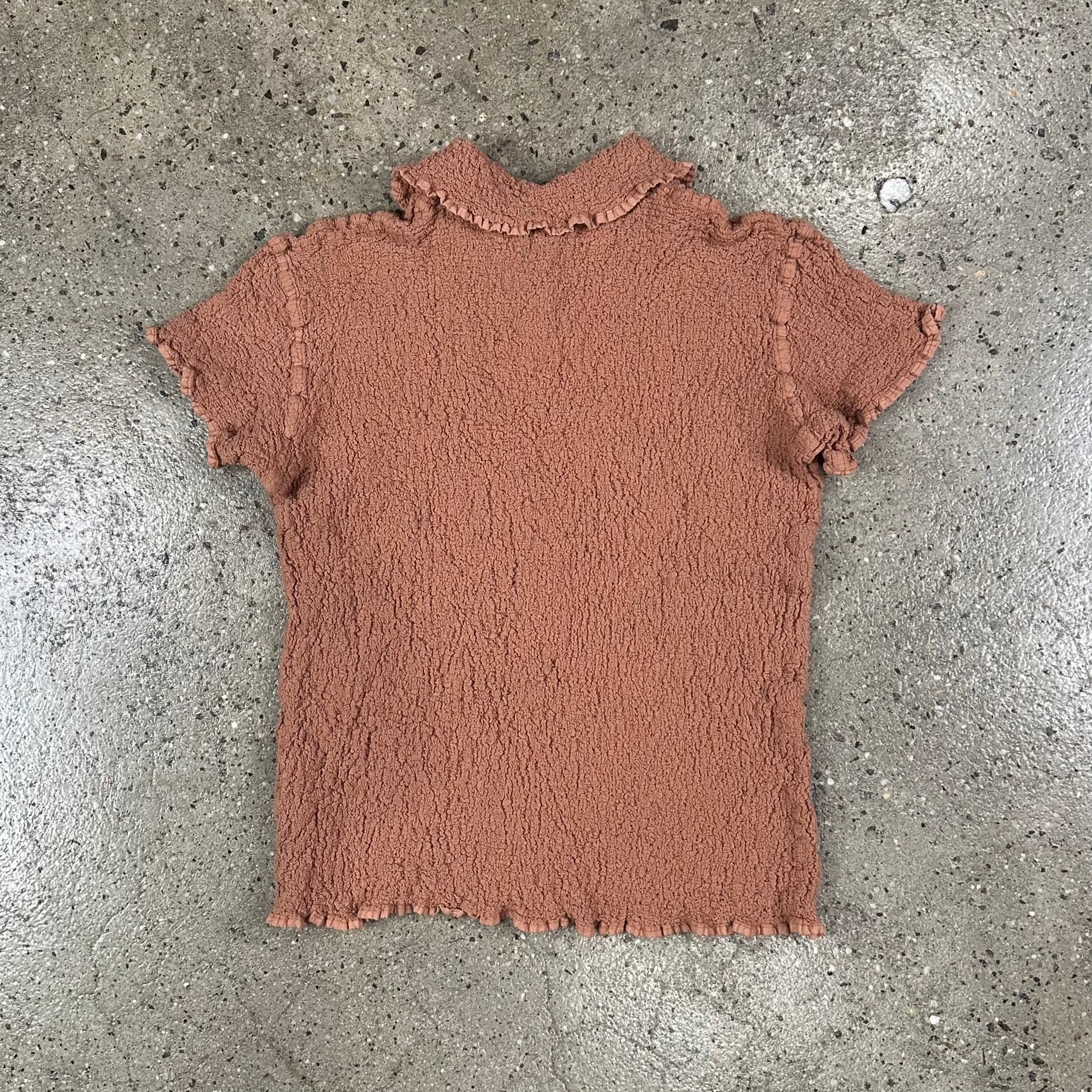 Issey Miyake Crinkled Polo Shirt