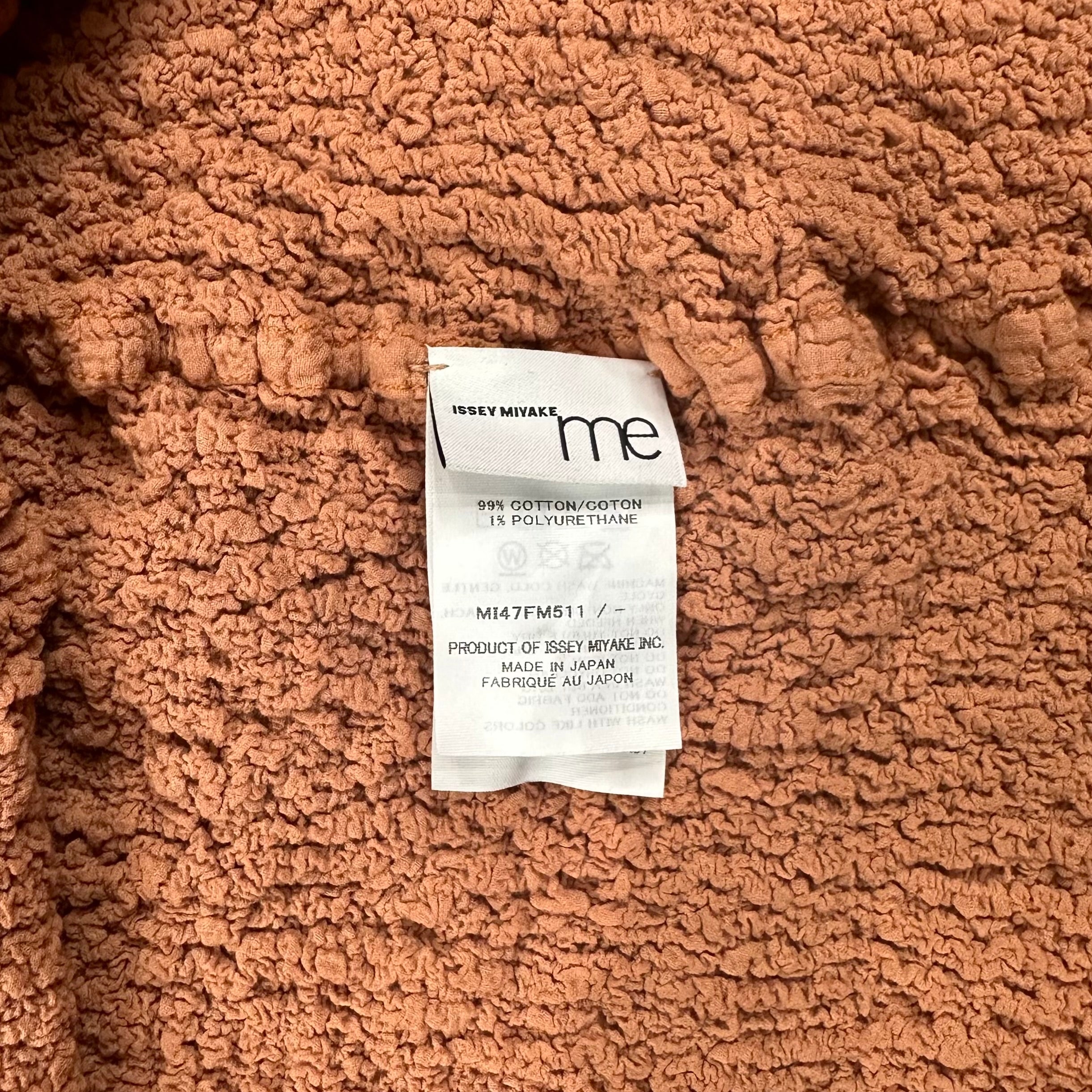 Issey Miyake Crinkled Polo Shirt