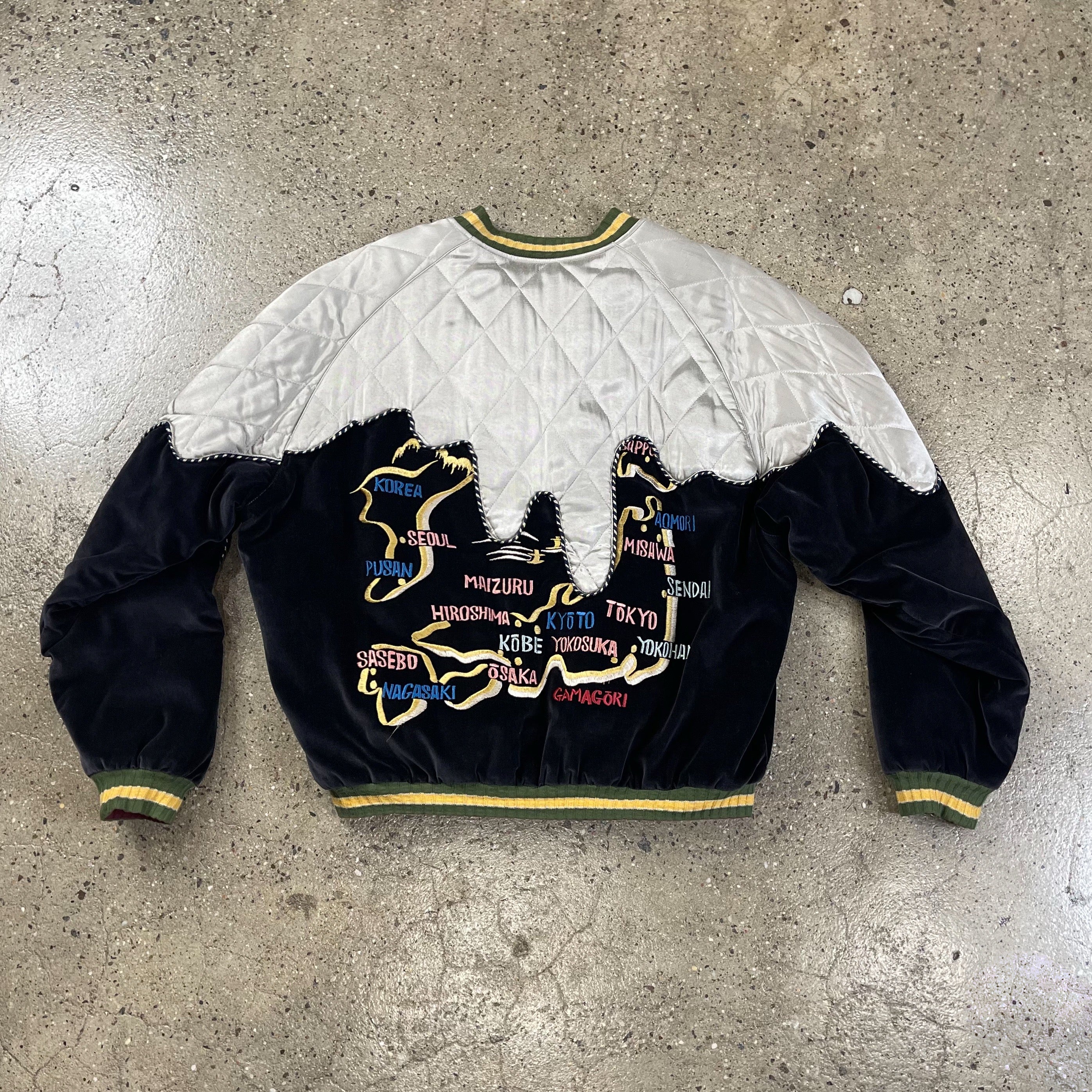 Kapital Sulfur Dyed Velvet Toro Toro Souvenir Jacket