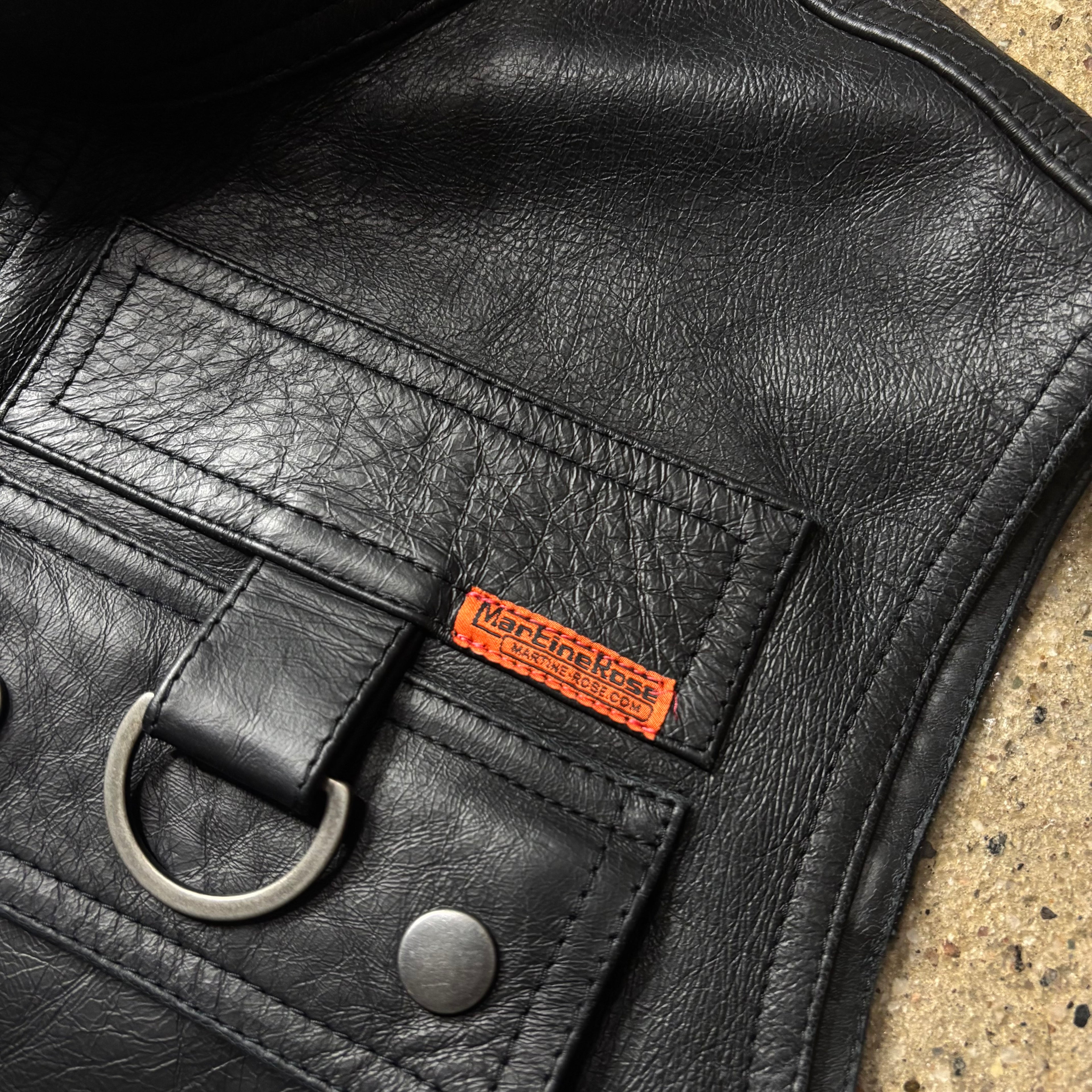 Martine Rose Leather Cargo Vest