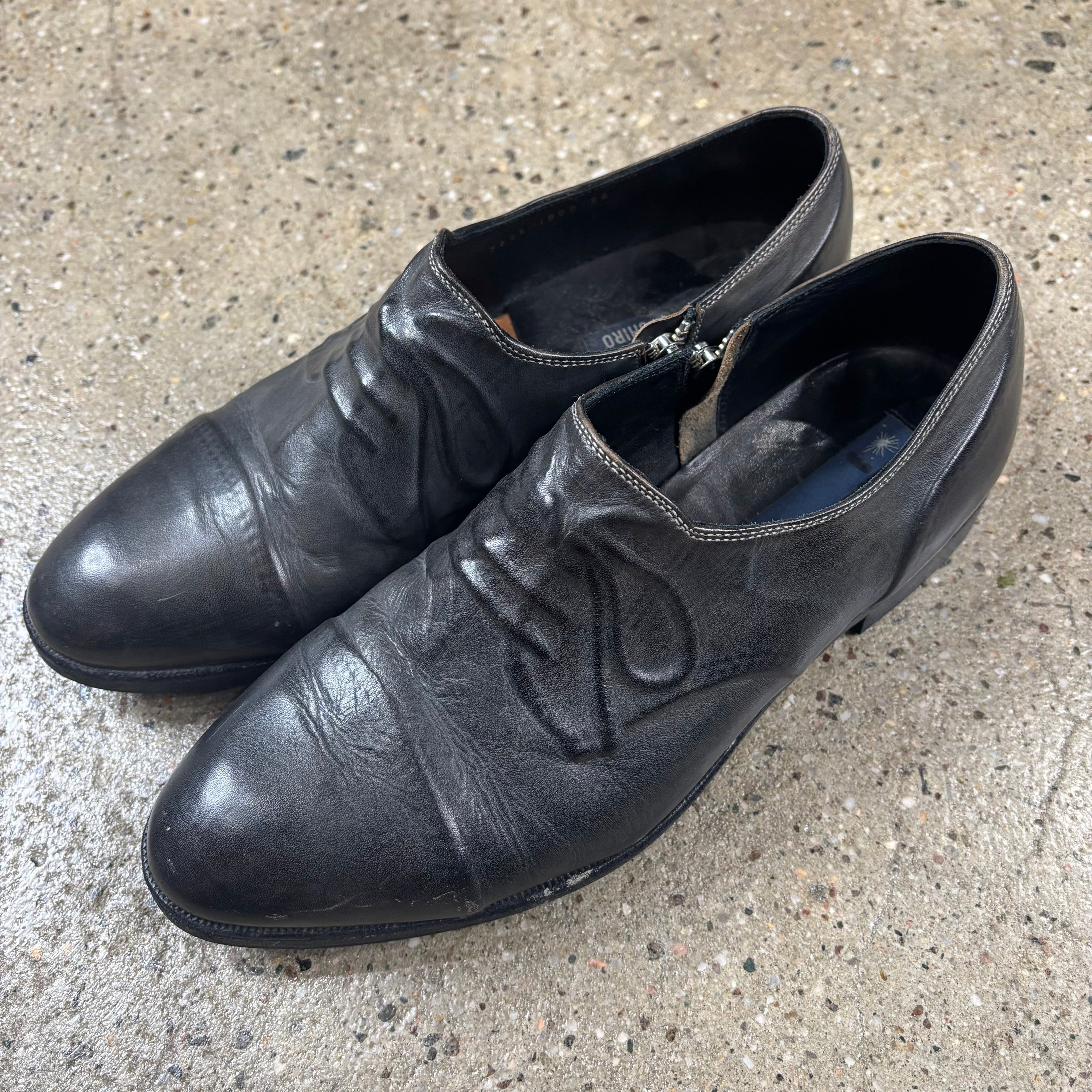 Mihara Yasuhiro Embossed Leather Dress Shoes