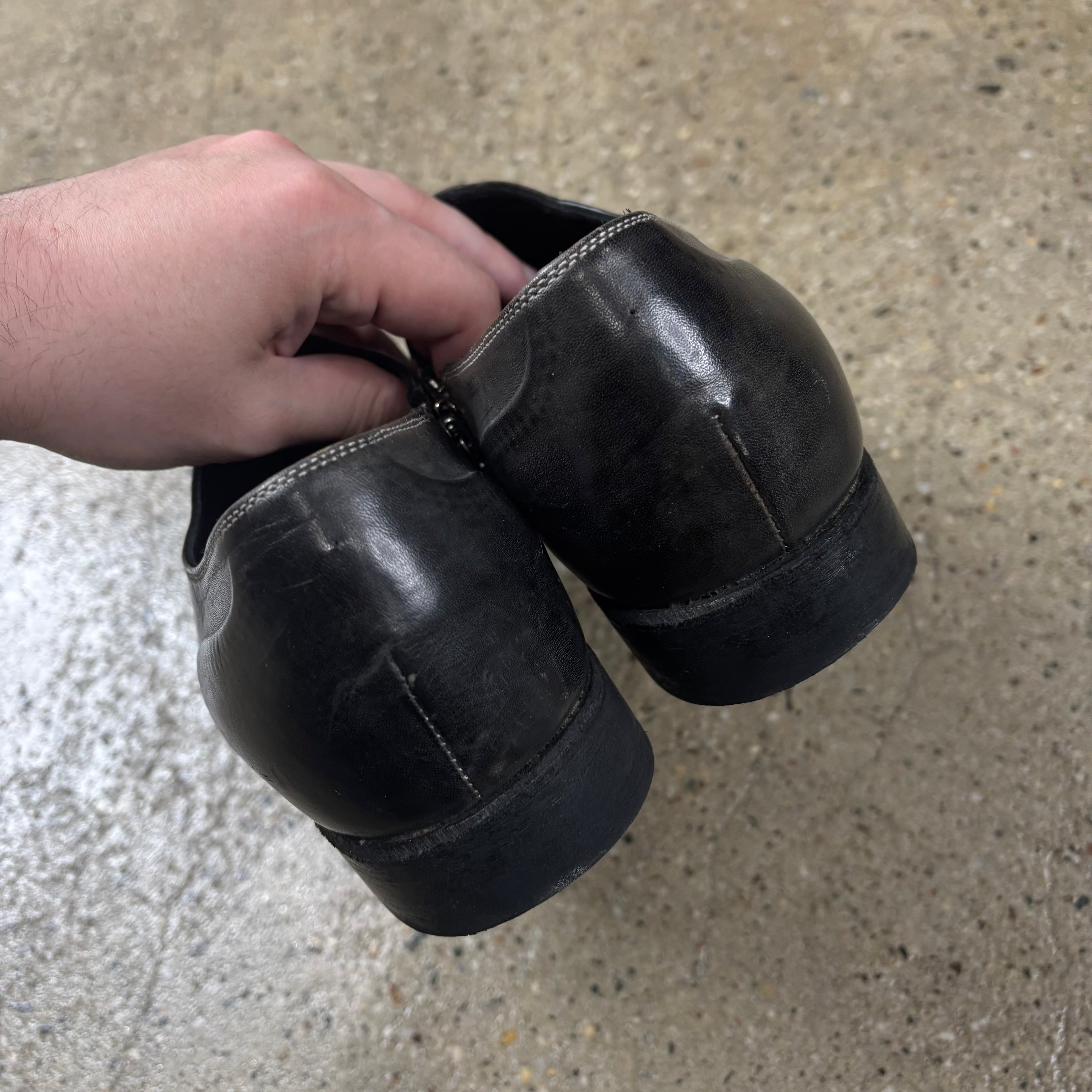 Mihara Yasuhiro Embossed Leather Dress Shoes