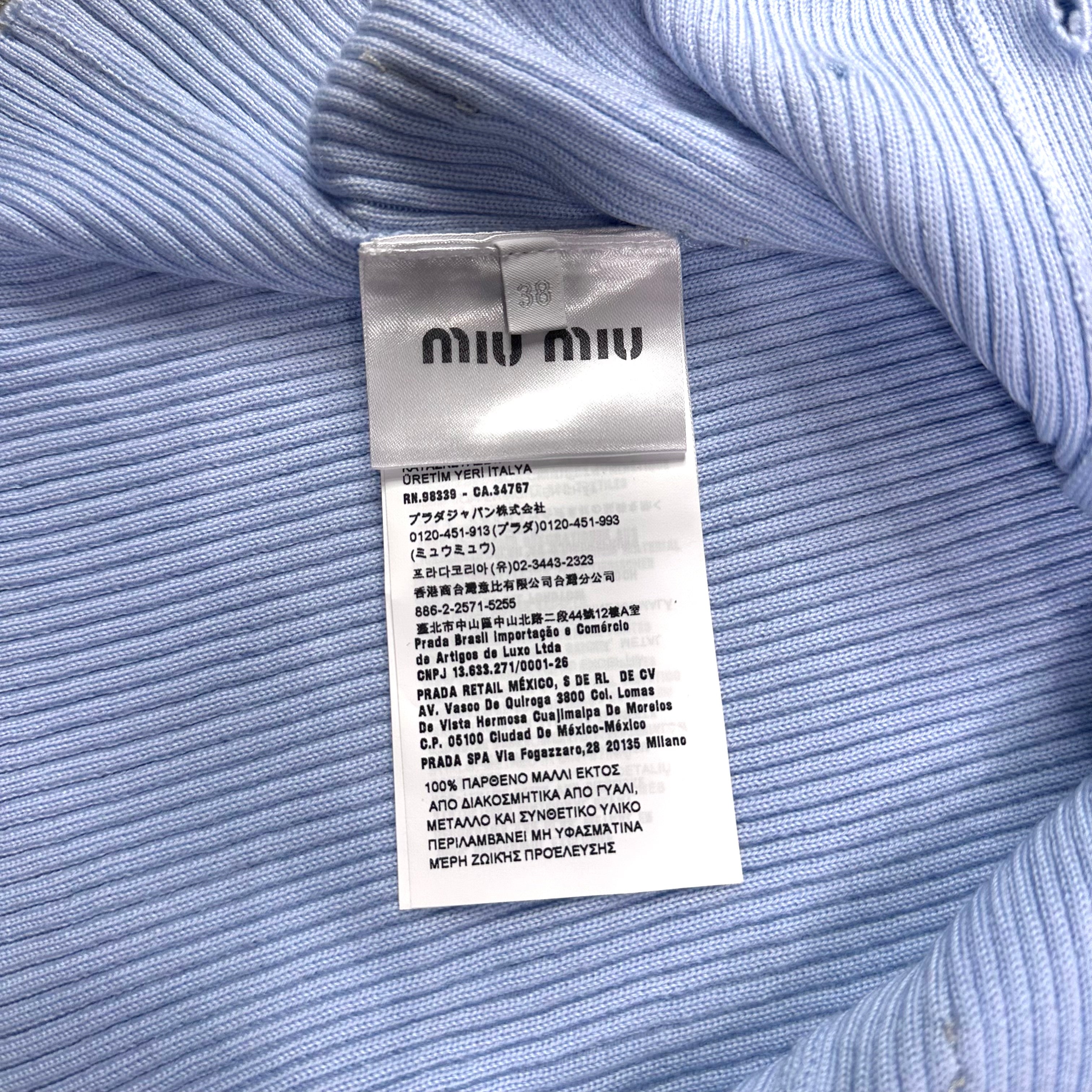 Miu Miu  Crystal Cardigan