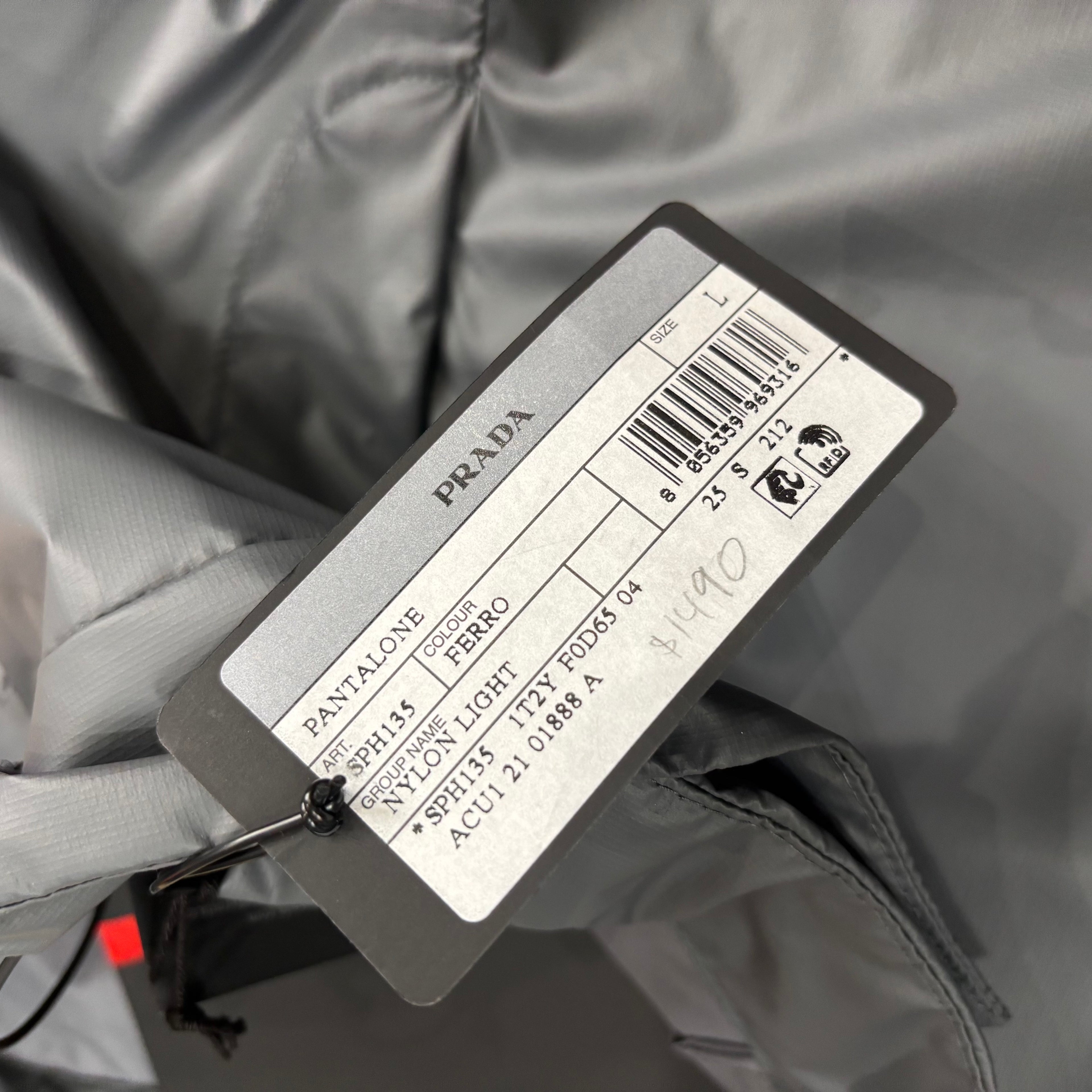 Prada Adjustable Nylon Pants