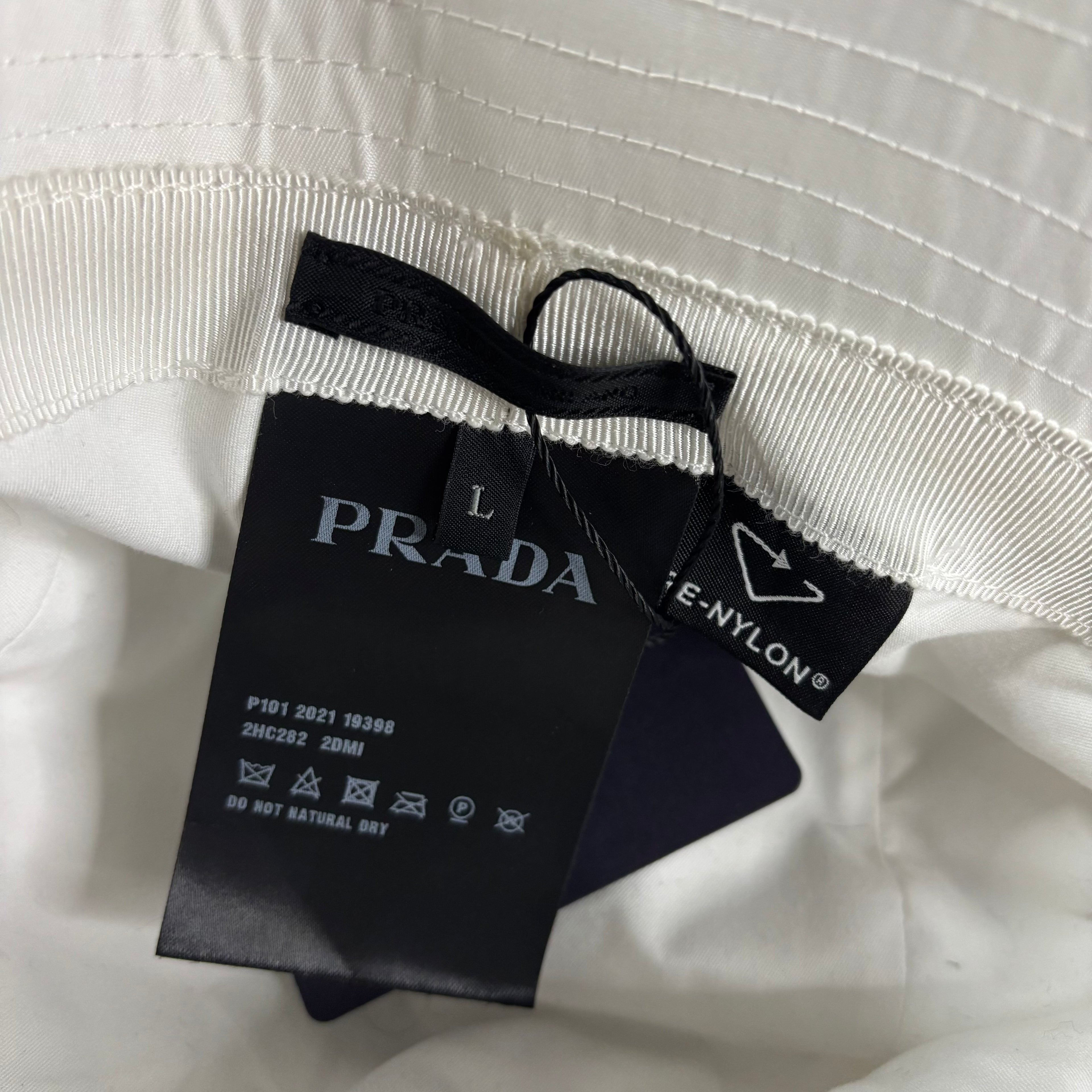Prada Raf Simons Asymmetrical Bucket Hat