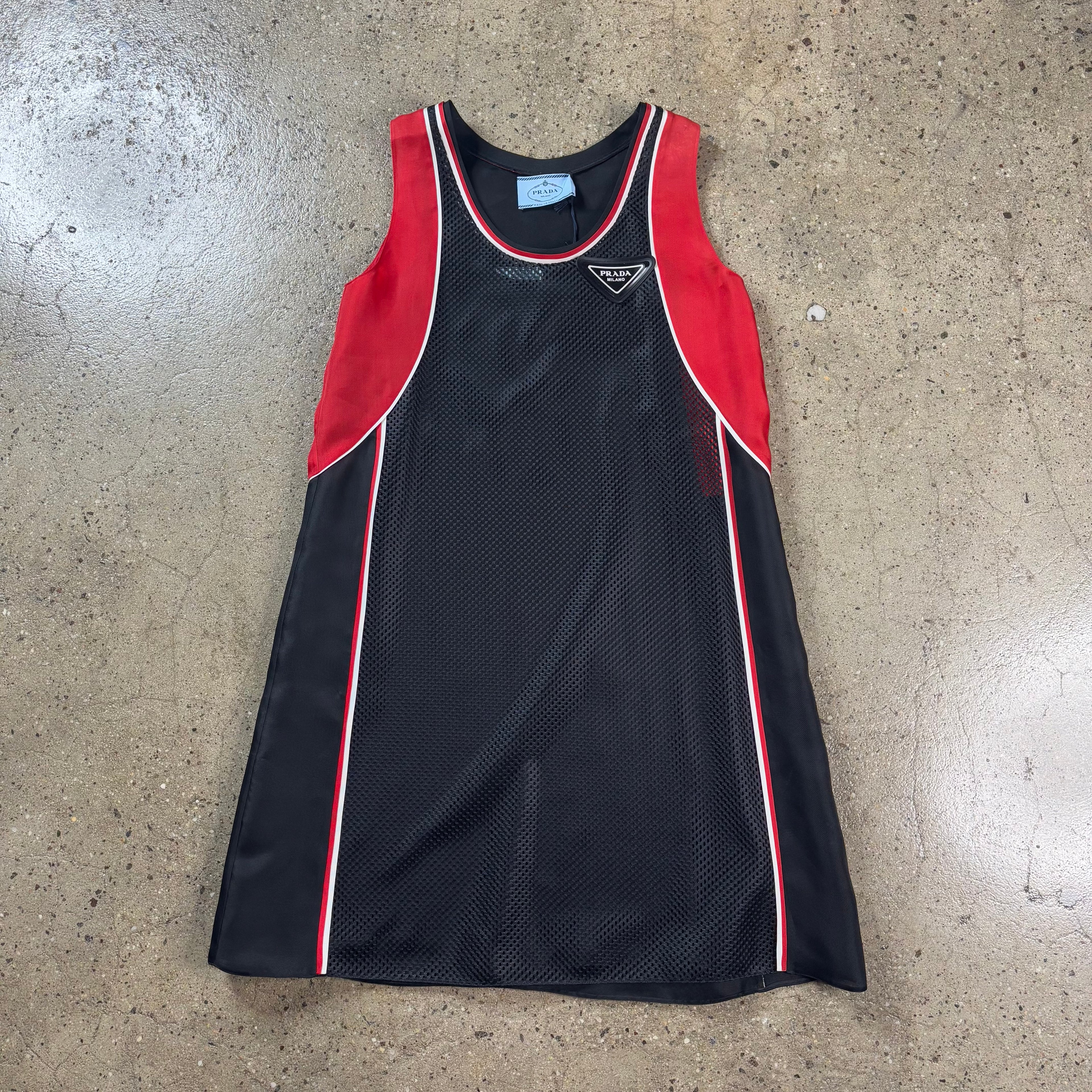 Prada FW20 Runway Jersey Double Dress 