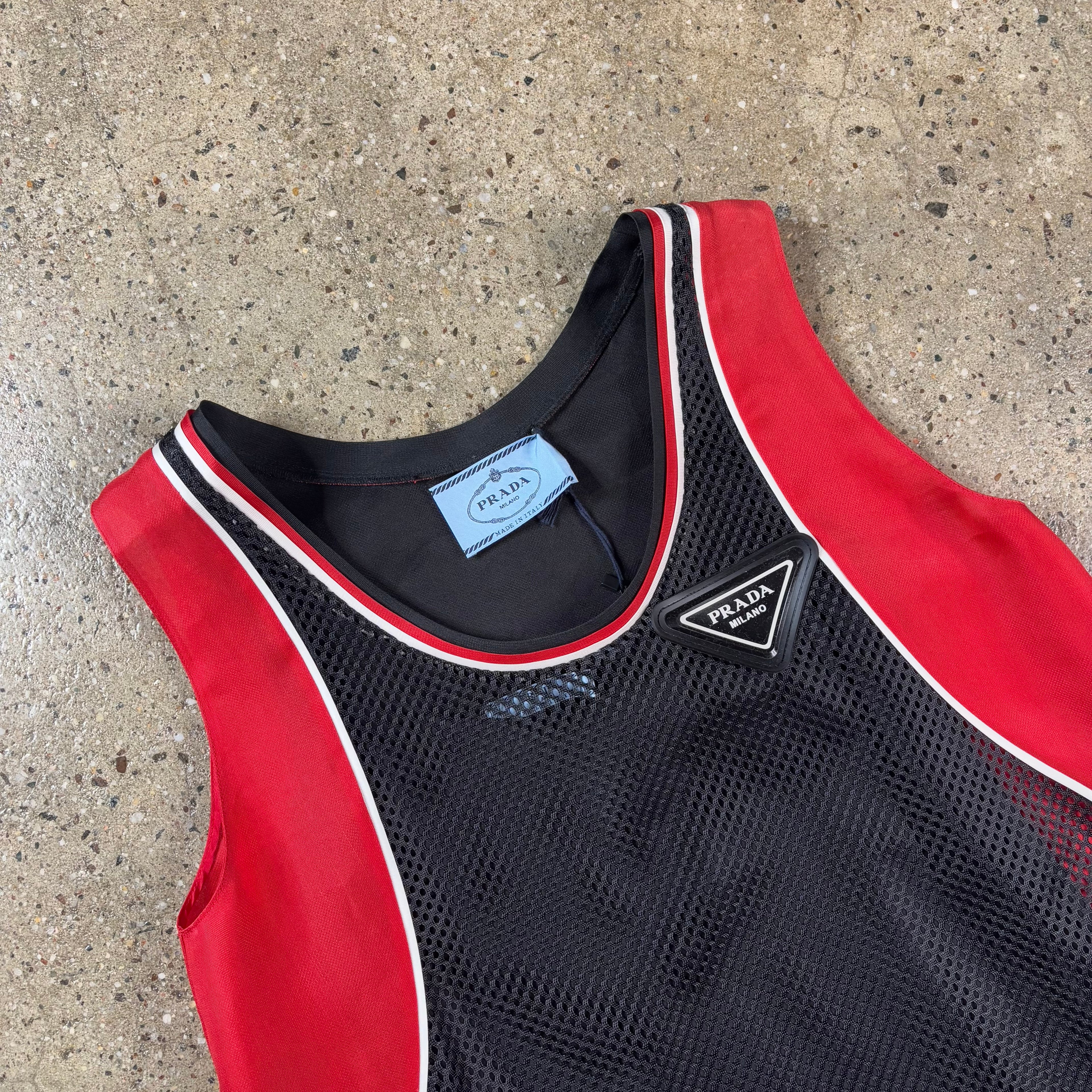 Prada FW20 Runway Jersey Double Dress 