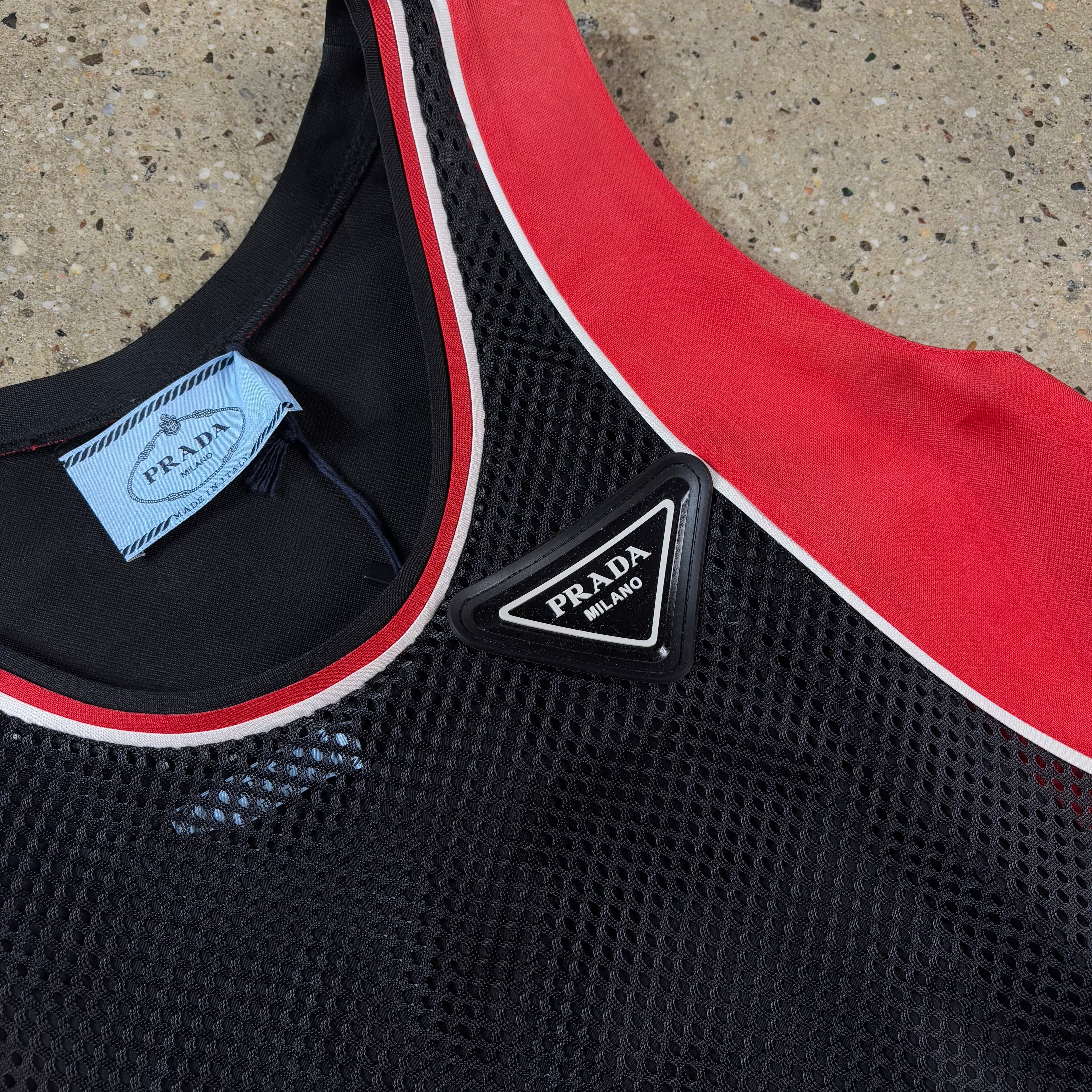 Prada FW20 Runway Jersey Double Dress 