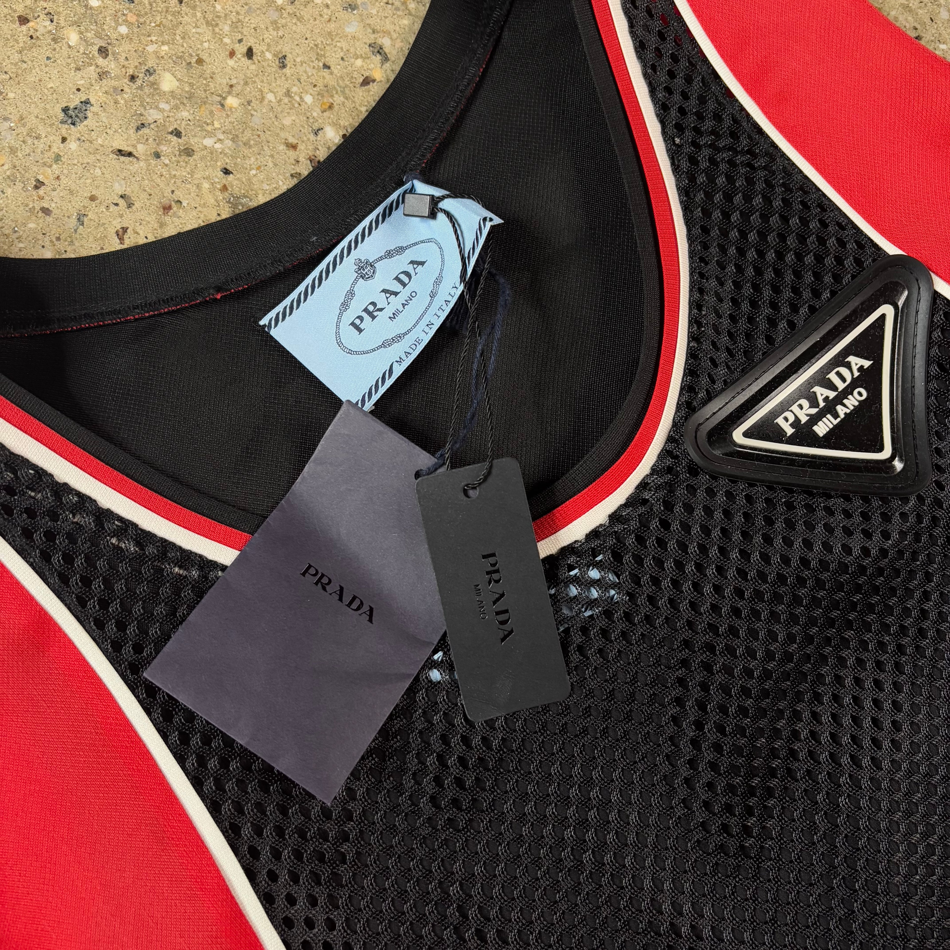 Prada FW20 Runway Jersey Double Dress 