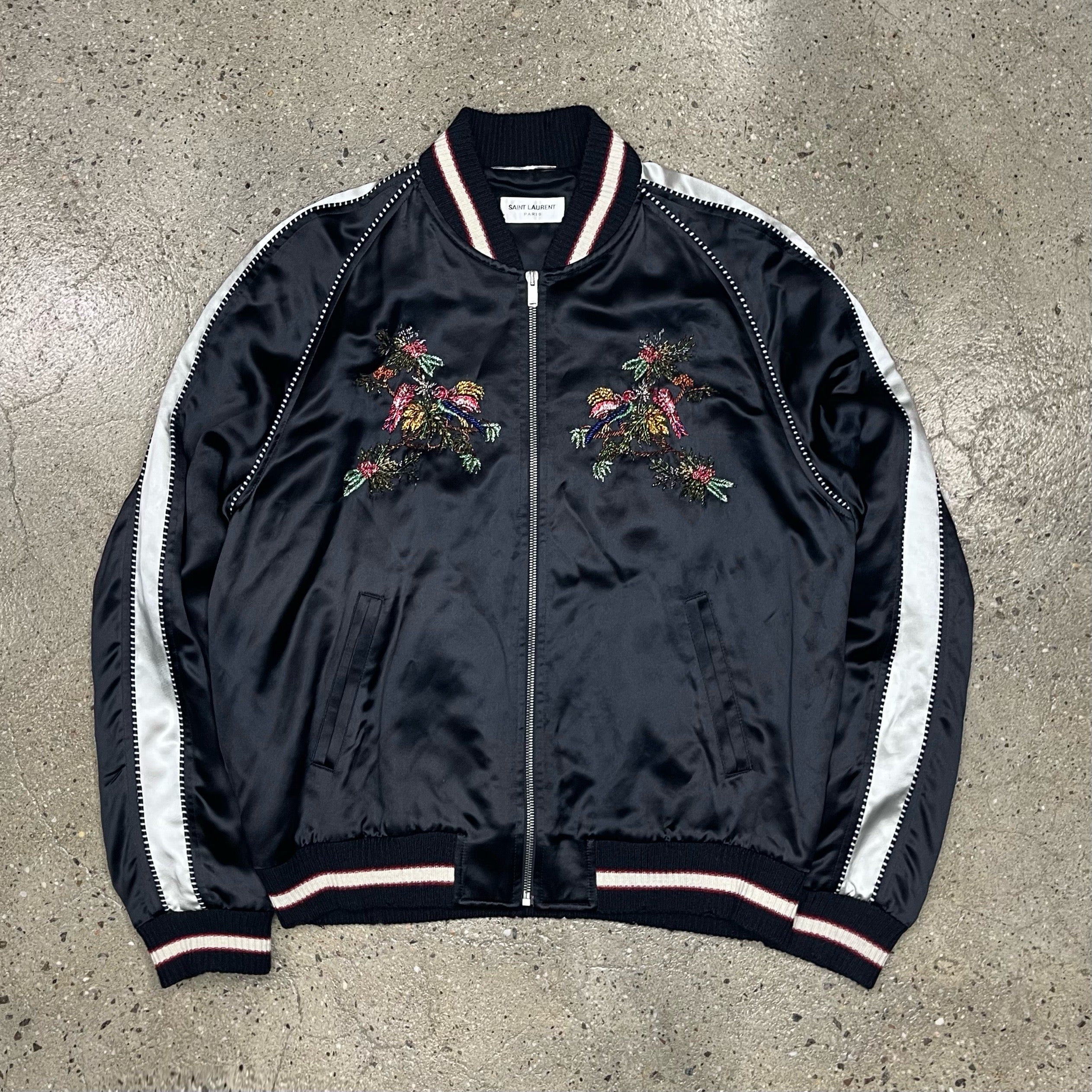 Saint Laurent Birds of Paradise Embroidered Jacket