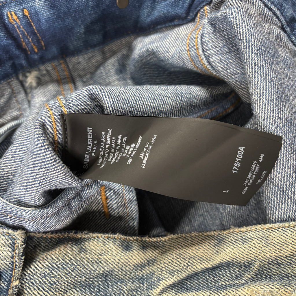 Saint Laurent Distressed Denim Jacket
