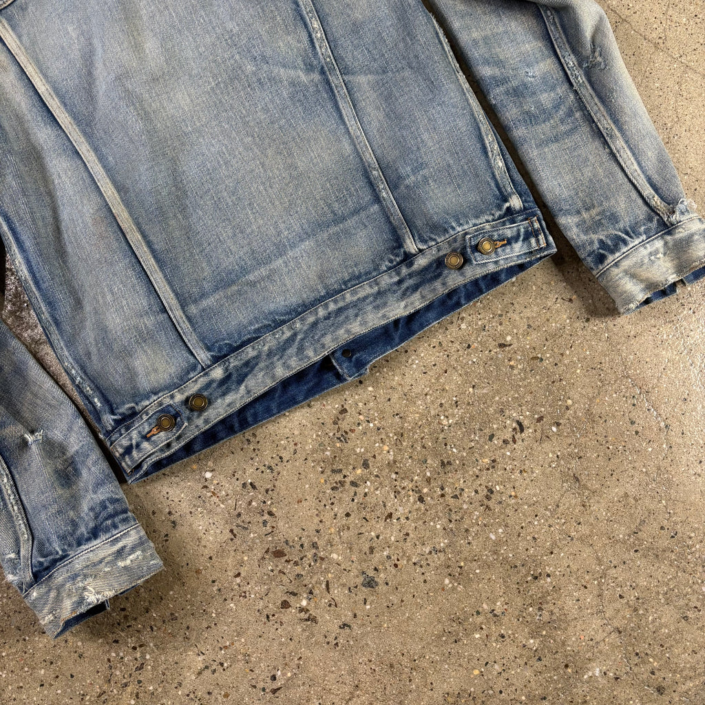 Saint Laurent Distressed Denim Jacket