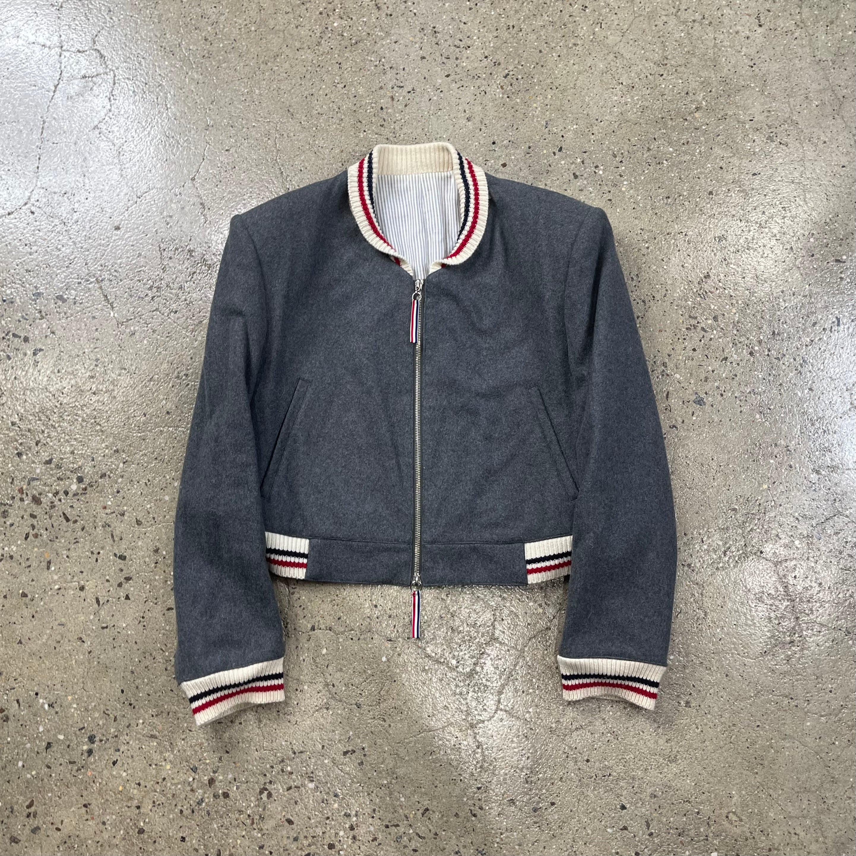 Thom Browne  Cashmere Padded Shoulder Jacket