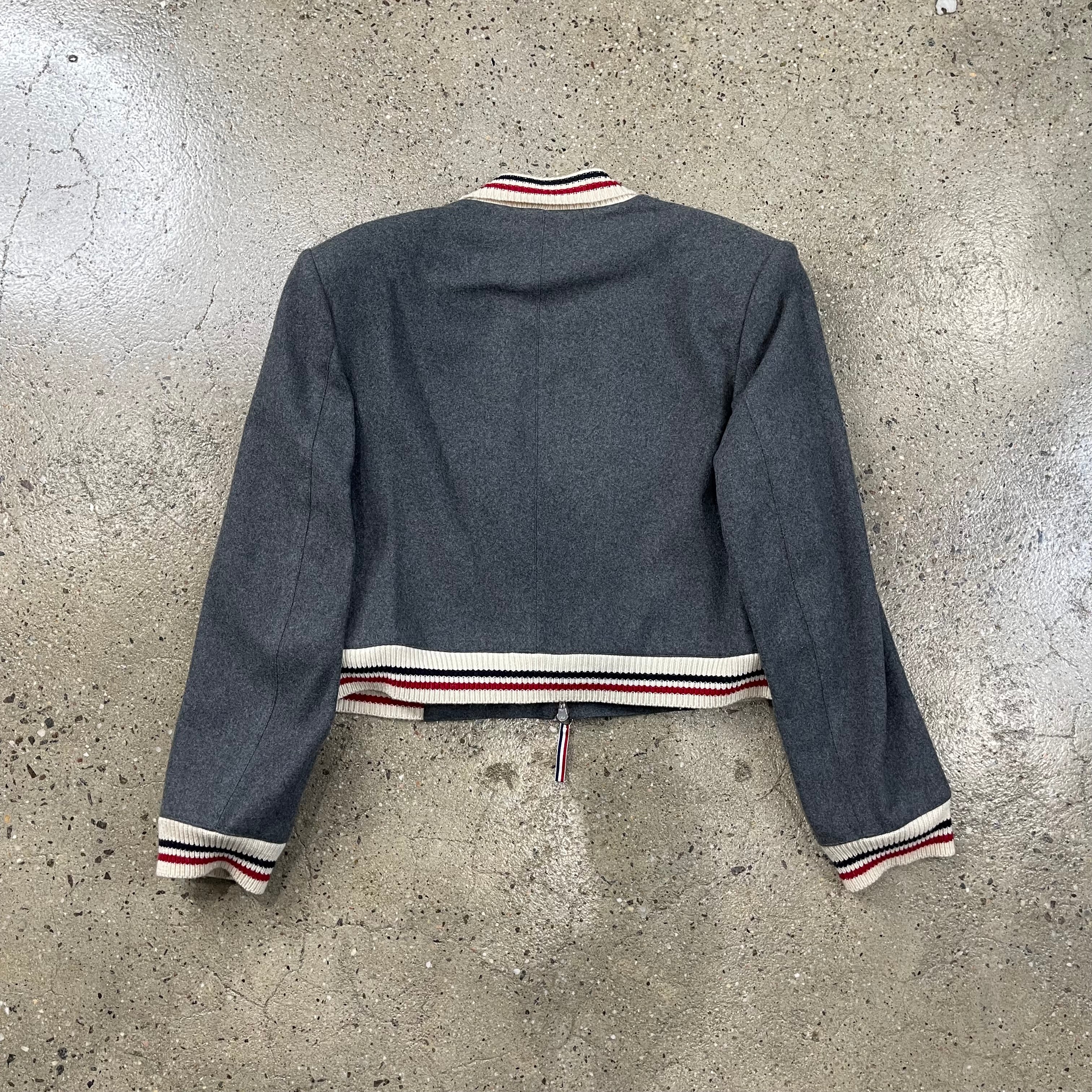 Thom Browne  Cashmere Padded Shoulder Jacket