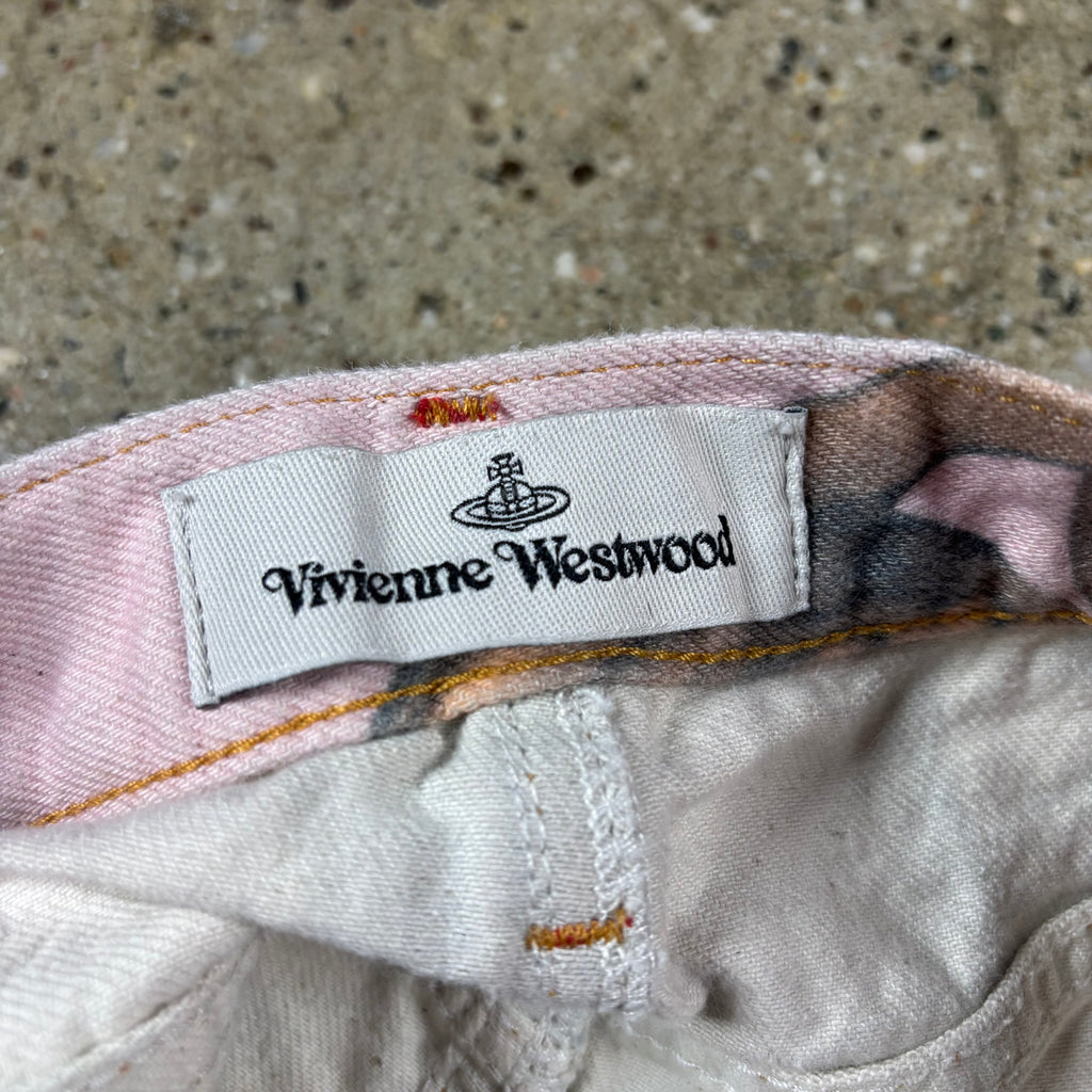 Vivienne Westwood  Orb Chain Low-rise Denim Miniskirt