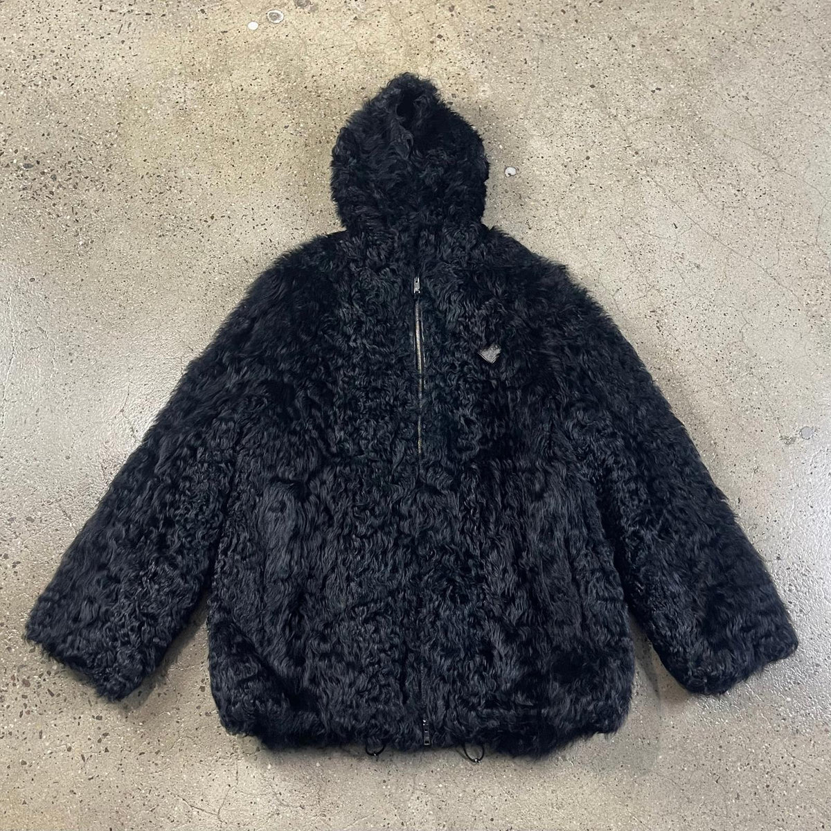 Prada Kalgan Fur Jacket XXL / Black