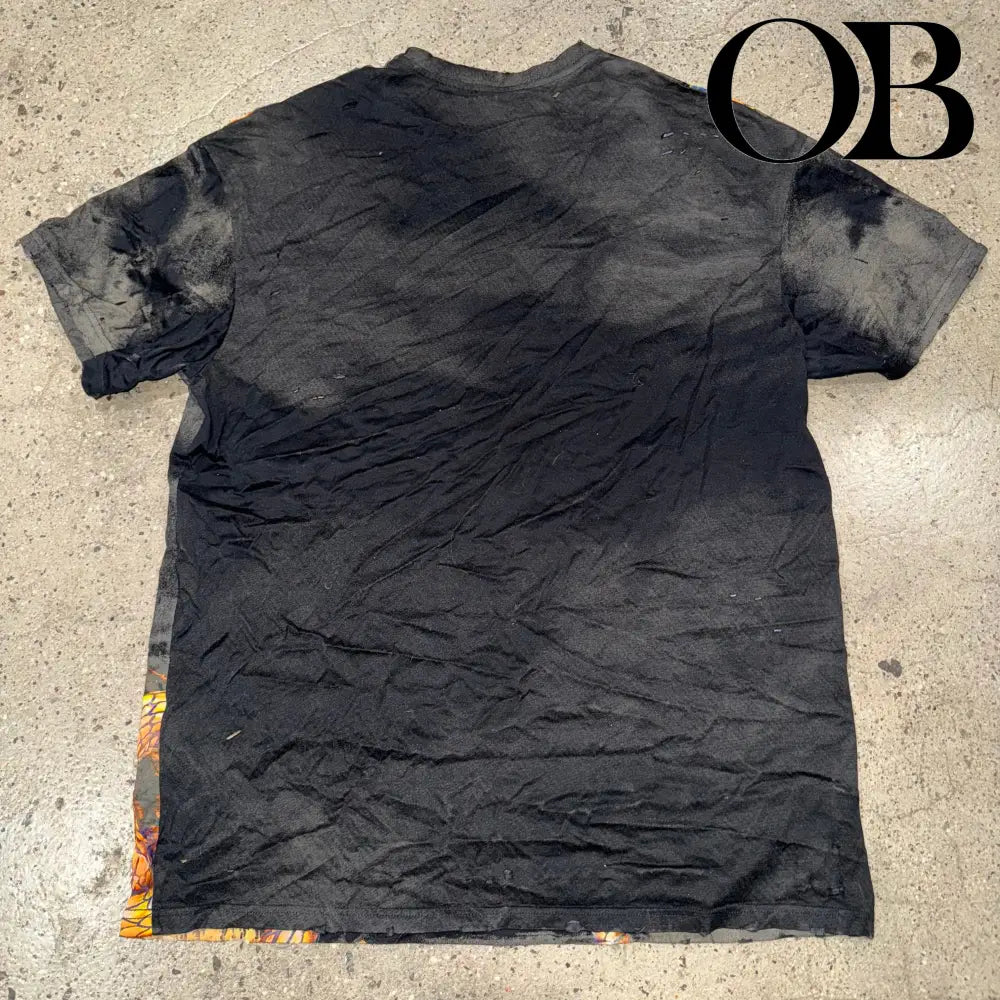 Balmain Distressed Graphic Tee 40 tops