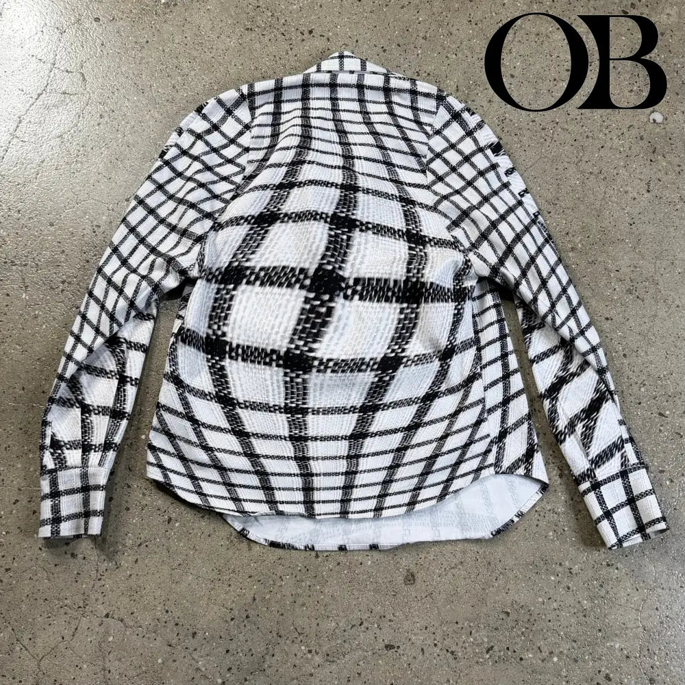 Bianca Saunders Rowdy Check Print Shirt M tops