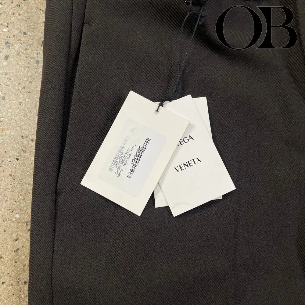 Bottega FW20 Wool Tailored Zip Pants 54 bottoms