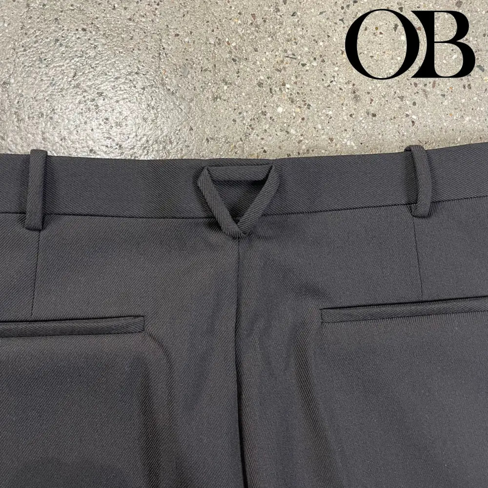 Bottega FW20 Wool Tailored Zip Pants 54 bottoms