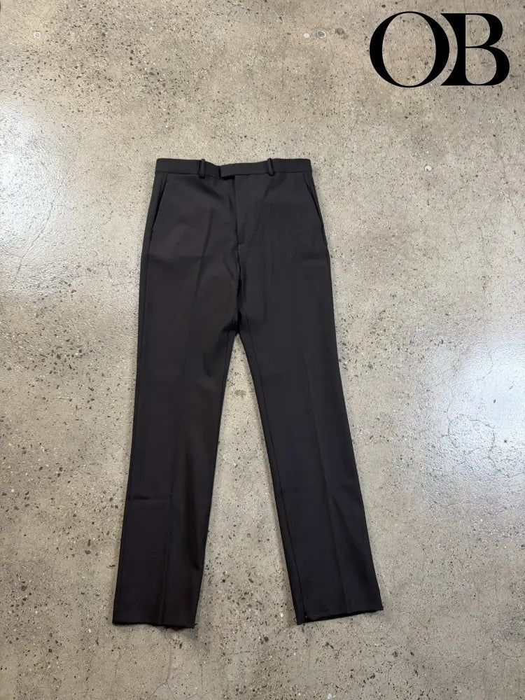 Bottega FW20 Wool Tailored Zip Pants 54 bottoms