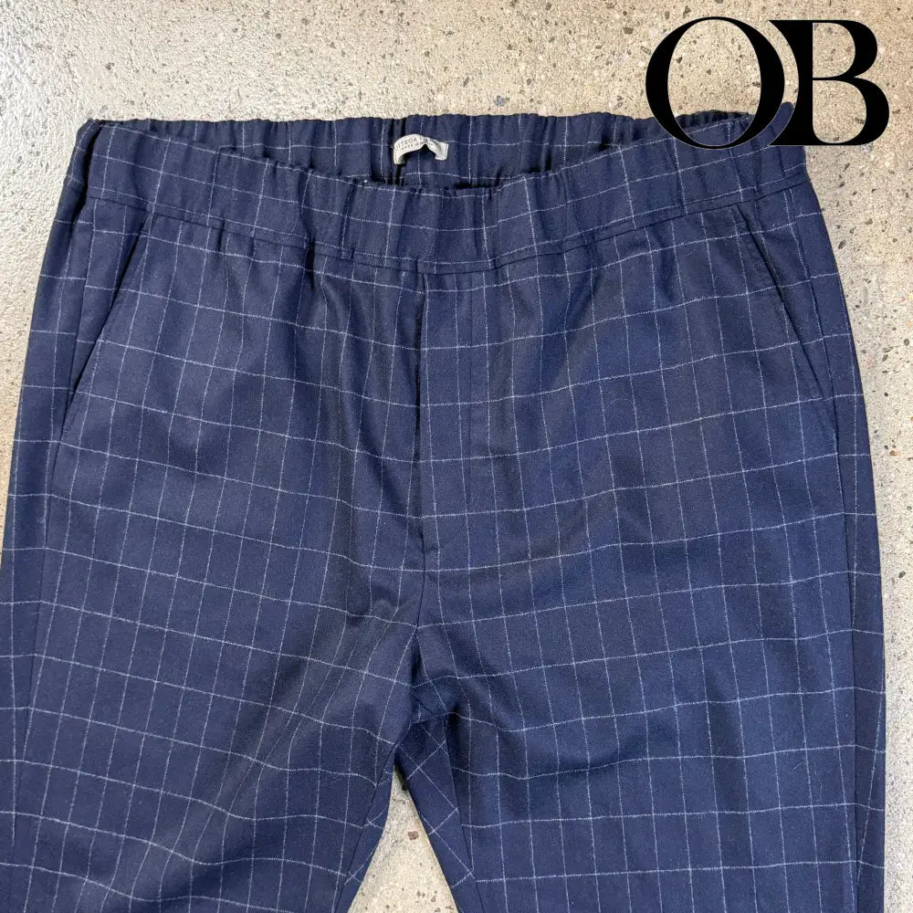 Bottega Veneta Wool/Cashmere Blend Plaid Pants 58 bottoms