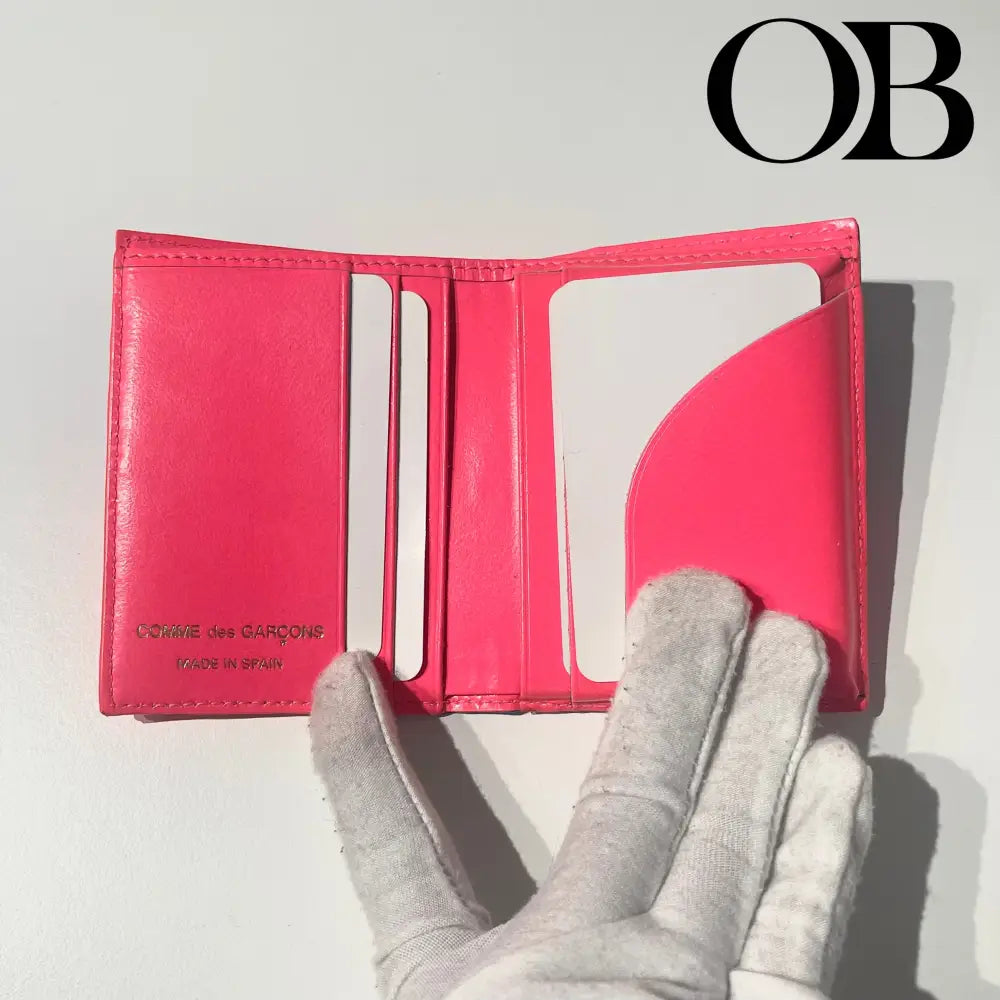 CDG Checkered Leather Wallet accessories