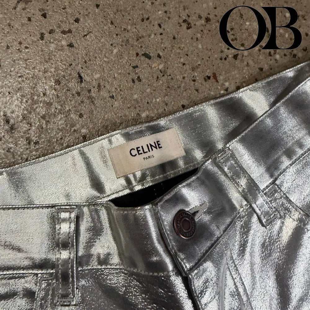 Celine Metallic Pants 30 bottoms