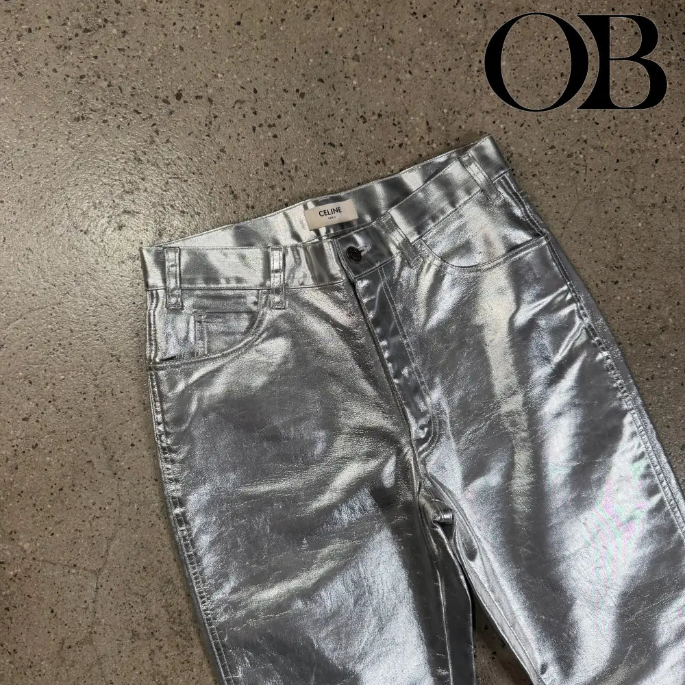 Celine Metallic Pants 30 bottoms