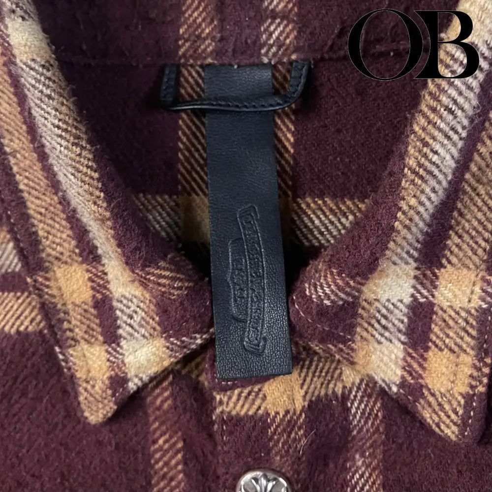 Chrome Hearts Plaid Flannel Shirt L tops