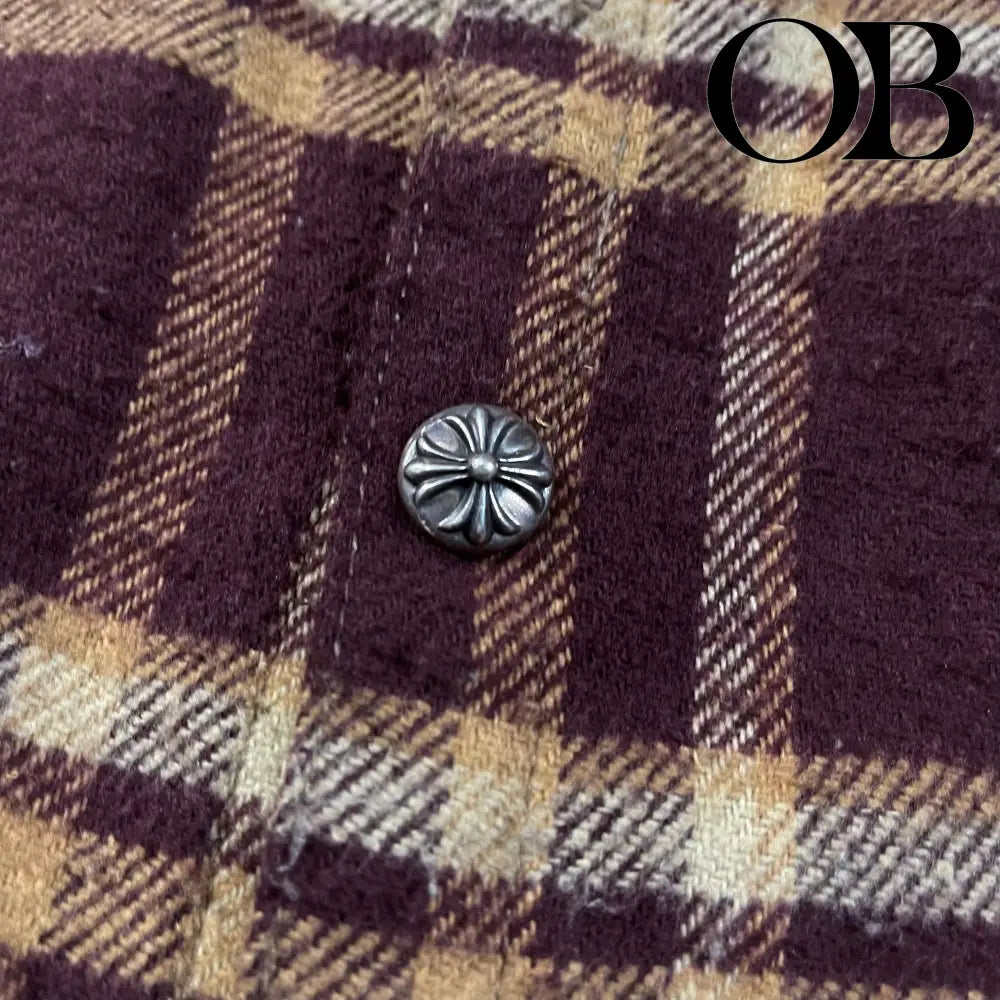 Chrome Hearts Plaid Flannel Shirt L tops