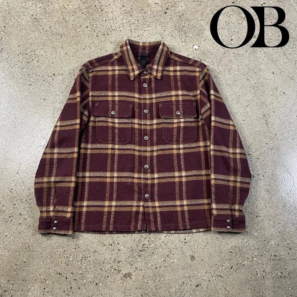 Chrome Hearts Plaid Flannel Shirt L tops