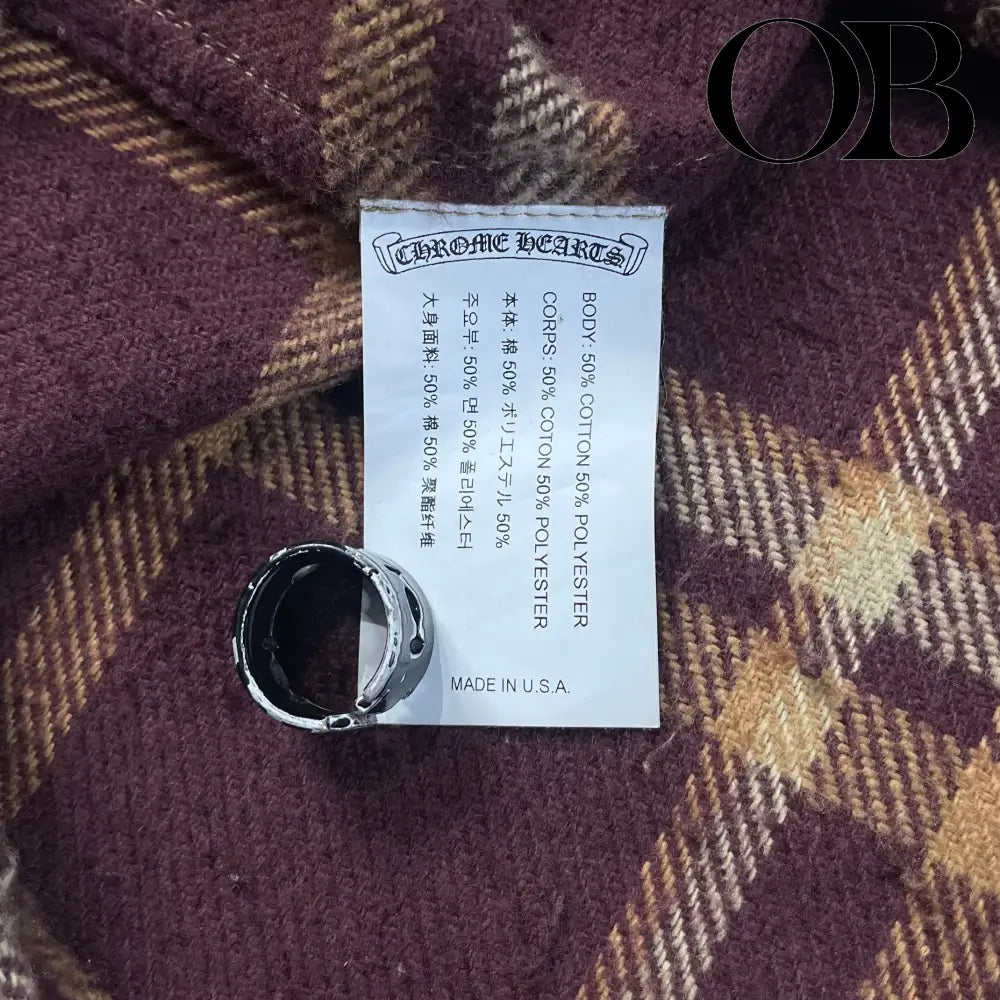 Chrome Hearts Plaid Flannel Shirt L tops