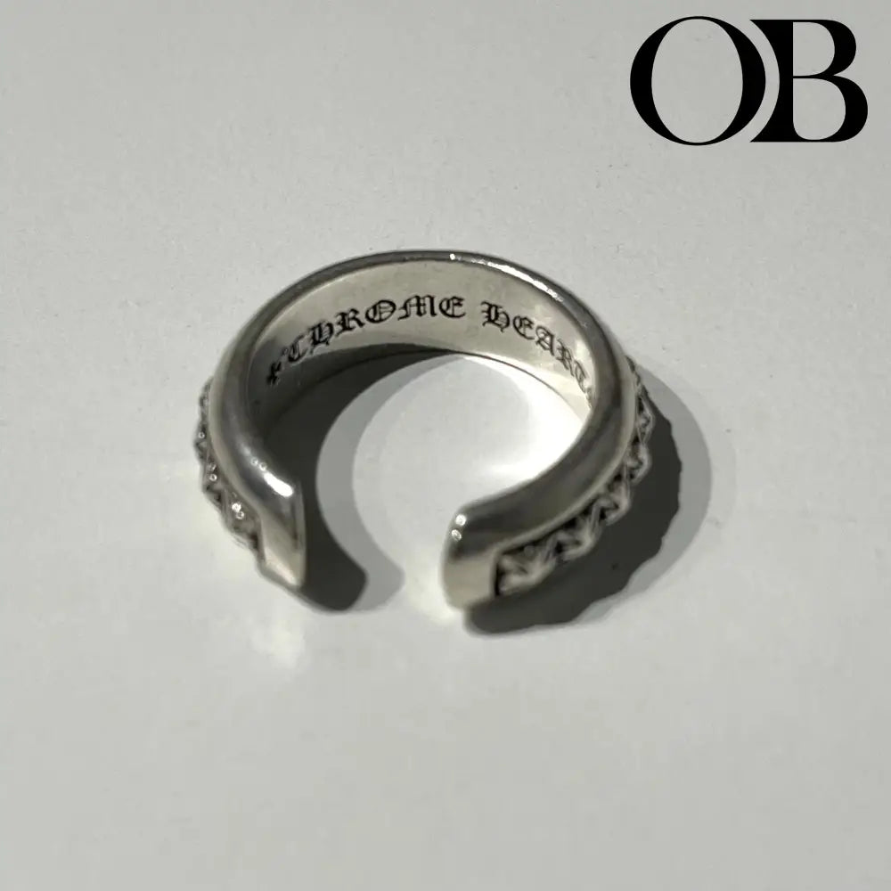 Chrome Hearts Studded Scroll Ring 8 accessories