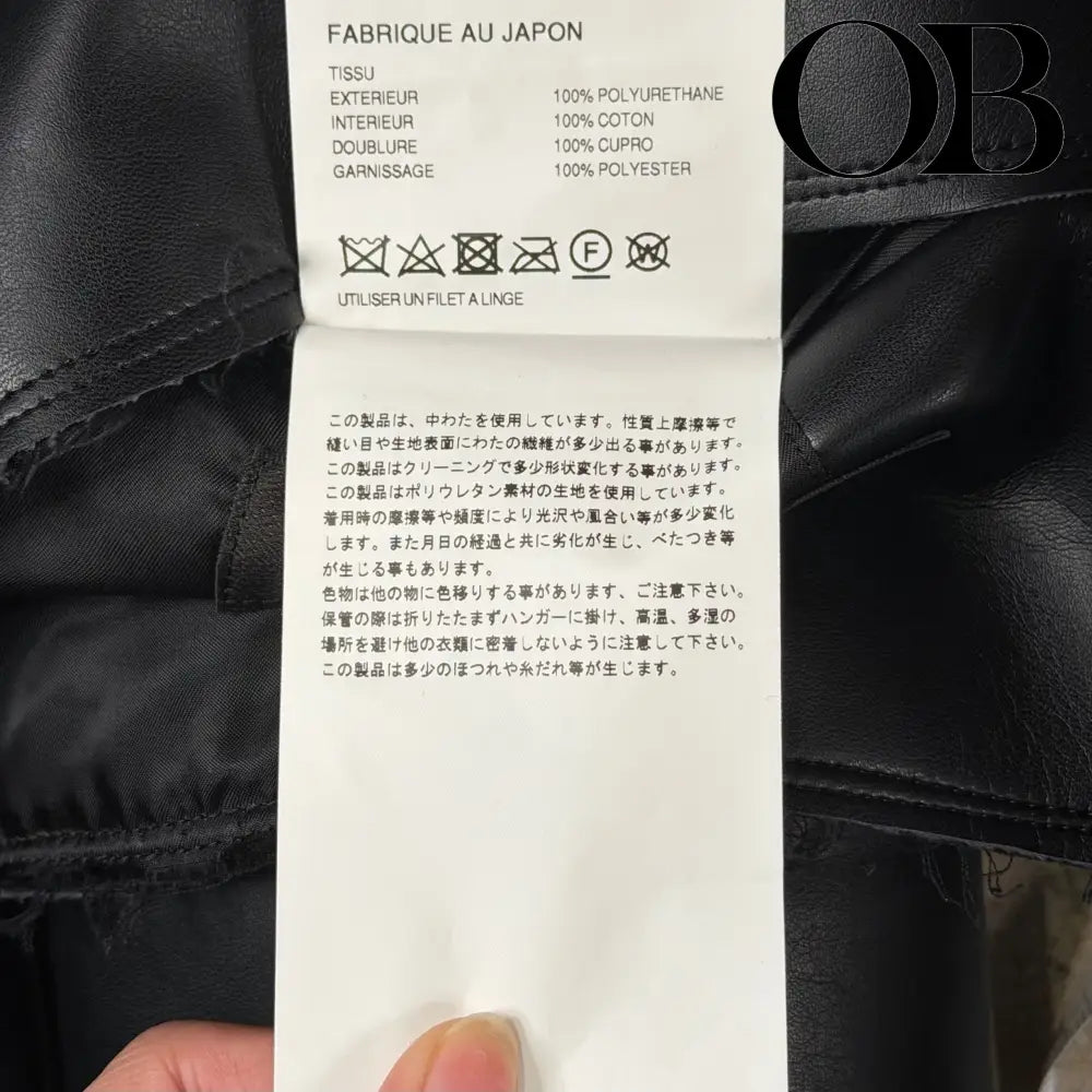 Comme Des Garçons Homme Plus Double Sleeve Leather Jacket M outerwear