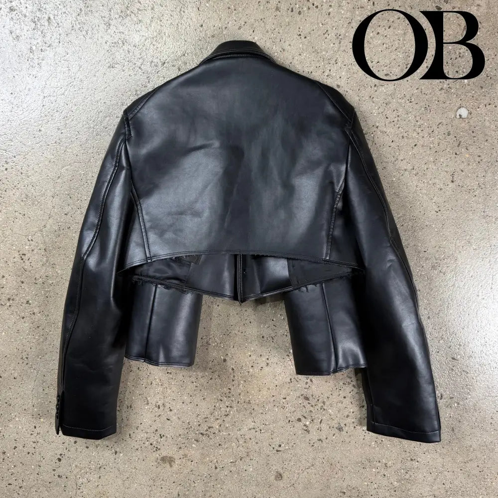 Comme Des Garçons Homme Plus Double Sleeve Leather Jacket M outerwear