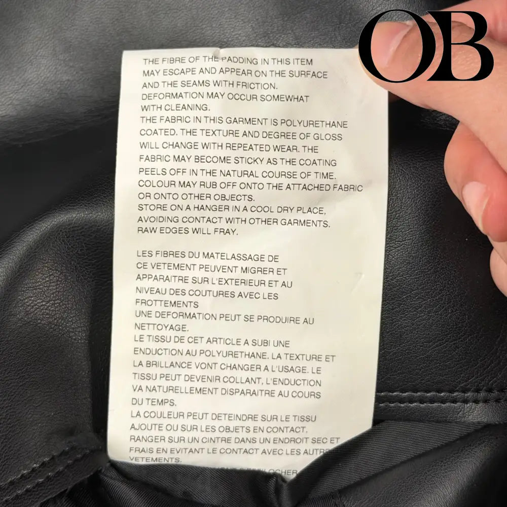 Comme Des Garçons Homme Plus Double Sleeve Leather Jacket M outerwear