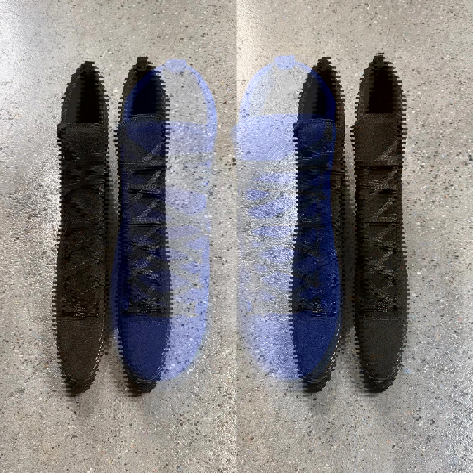 Balenciaga Suede Arena Sneakers (Blue) 12 / Blue