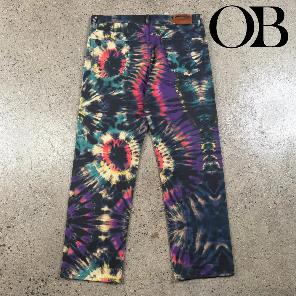 Dries Van Noten Tie Dye Jeans 34 bottoms