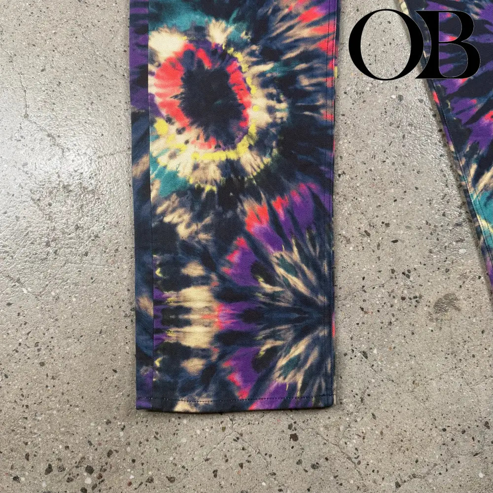 Dries Van Noten Tie Dye Jeans 34 bottoms