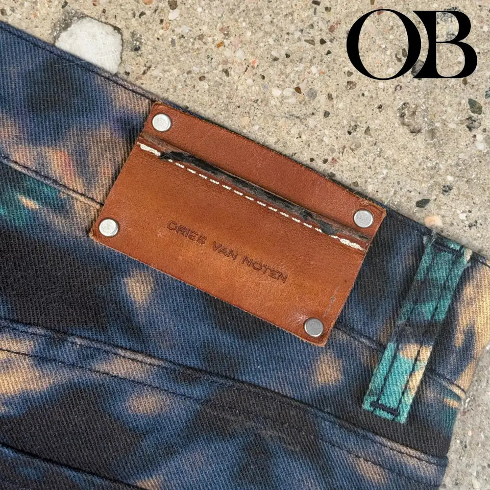 Dries Van Noten Tie Dye Jeans 34 bottoms