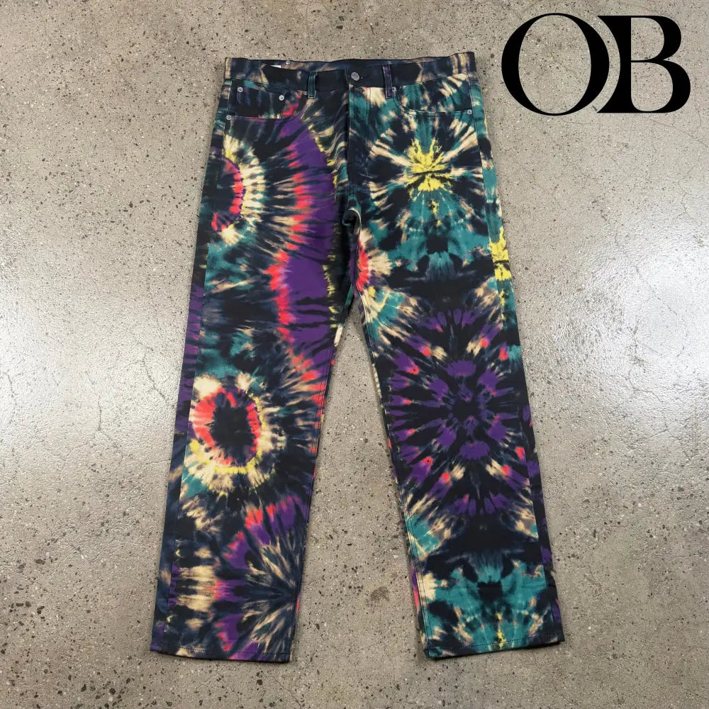 Dries Van Noten Tie Dye Jeans 34 bottoms