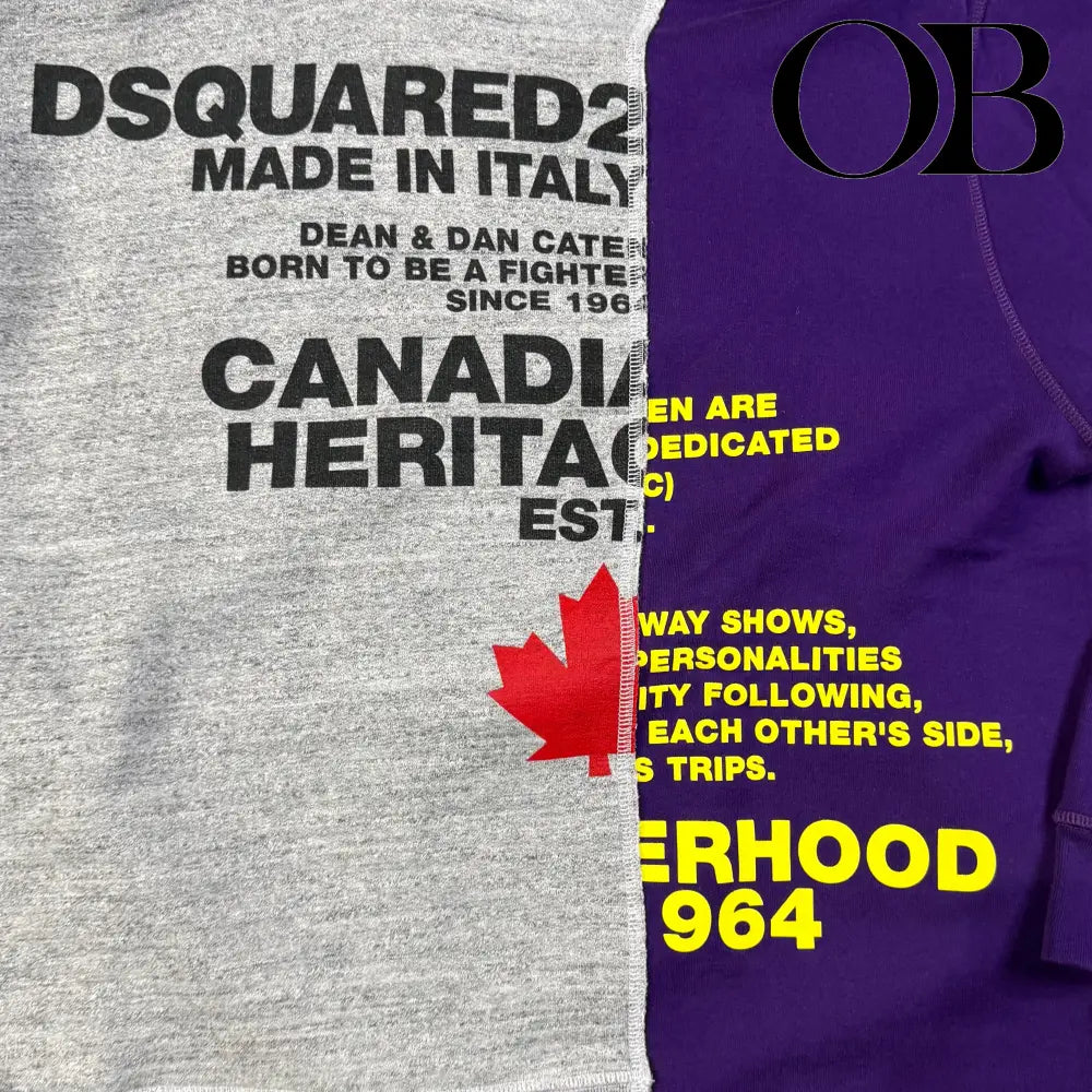 Dsquared Split Pullover Hoodie XXL tops