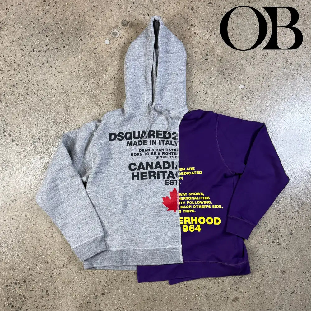 Dsquared Split Pullover Hoodie XXL tops