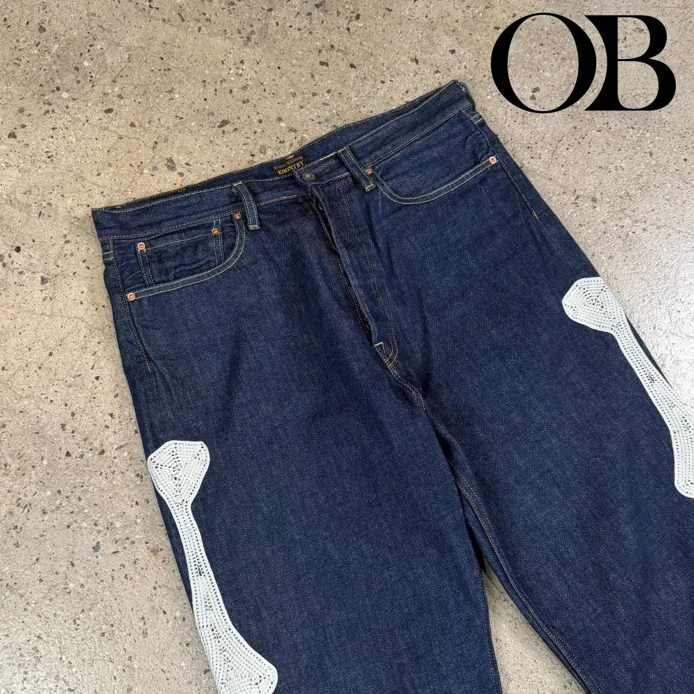 Kapital 12.5oz Denim Mexican Tuxedo Pants 5P Pants 36 bottoms