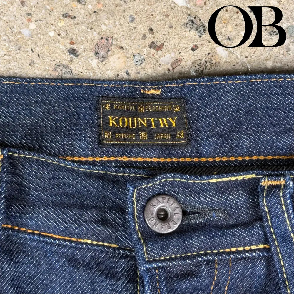 Kapital 12.5oz Denim Mexican Tuxedo Pants 5P Pants 36 bottoms