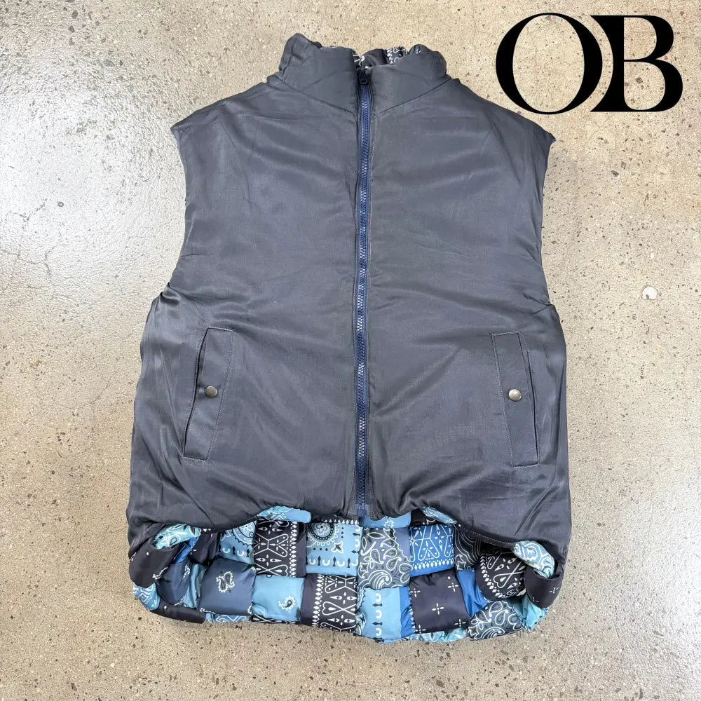 Kapital Reversible Woven Puffer Vest 4 outerwear